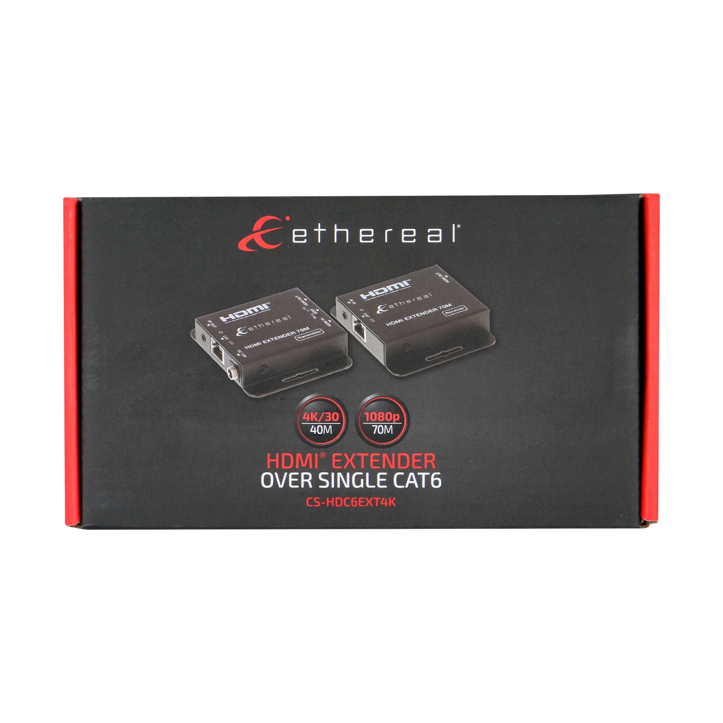 HDMI CAT6 US IR EXTENDER, 4K/30 40M, 1080P 70M