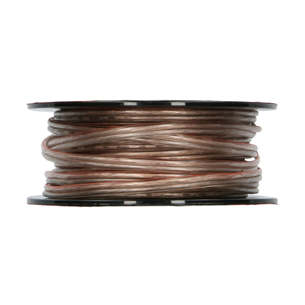 16 AWG SPEAKER WIRE, CLEAR JACKET, 100FT