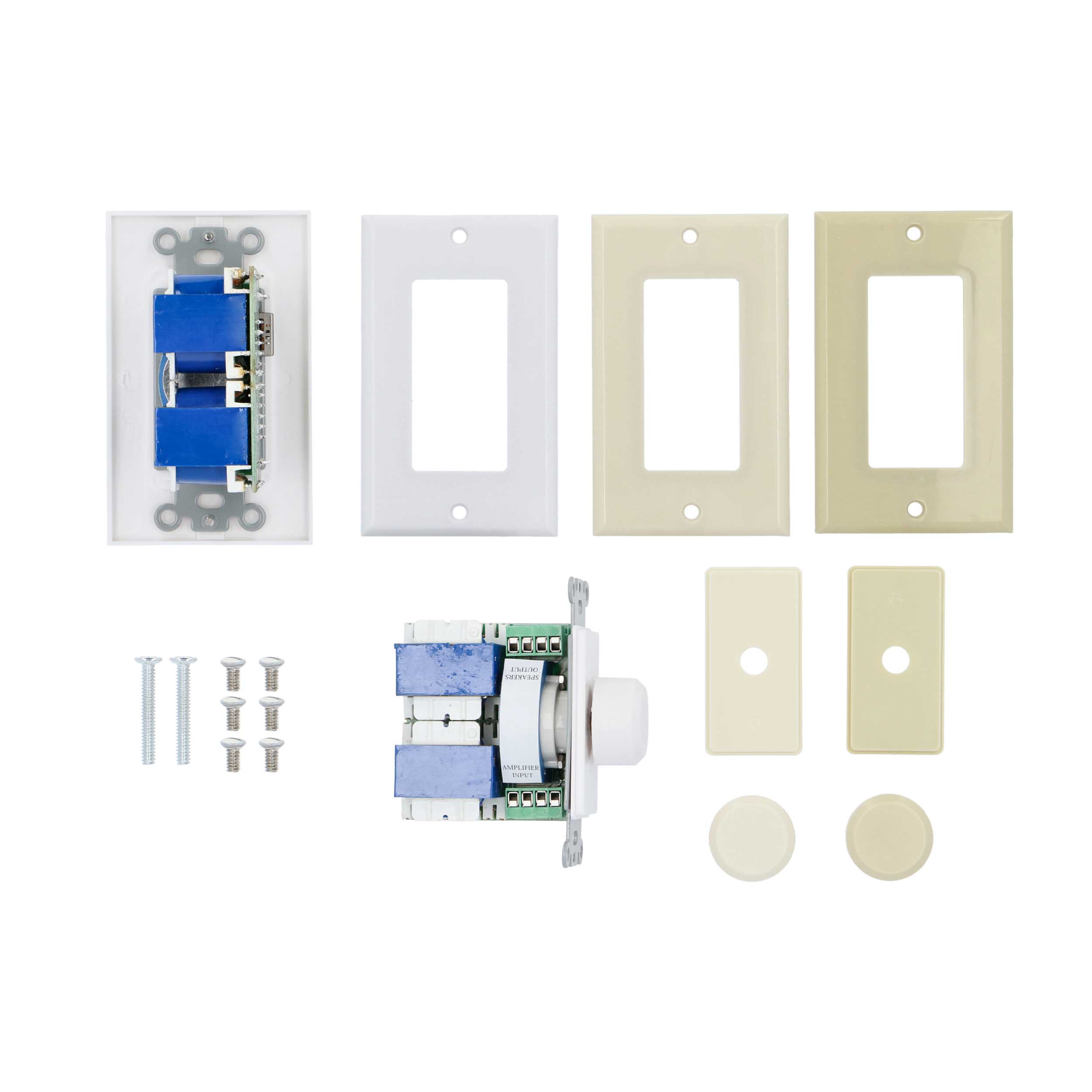 IN-WALL ROTARY VOLUME CONTROL WITH IMPEDANCE ADJUSTMENTS, 126 WATTS