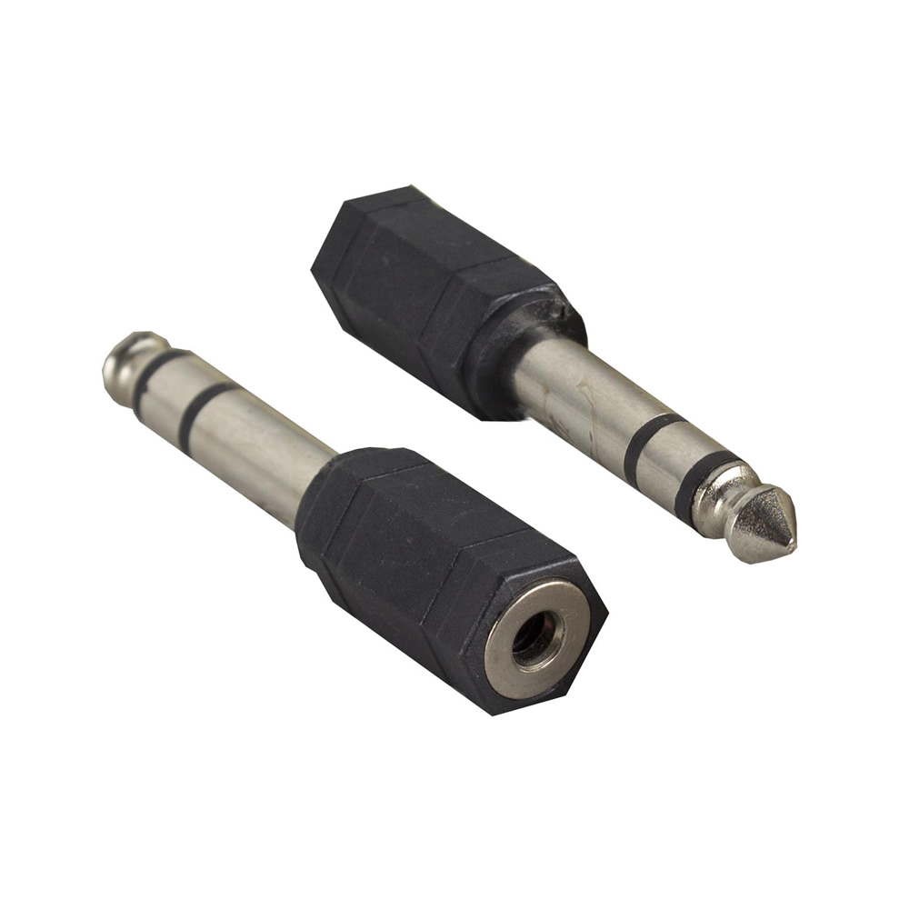 1/4 INCH STEREO MALE TO 3.5MM STEREO FEMALE ADAPTER