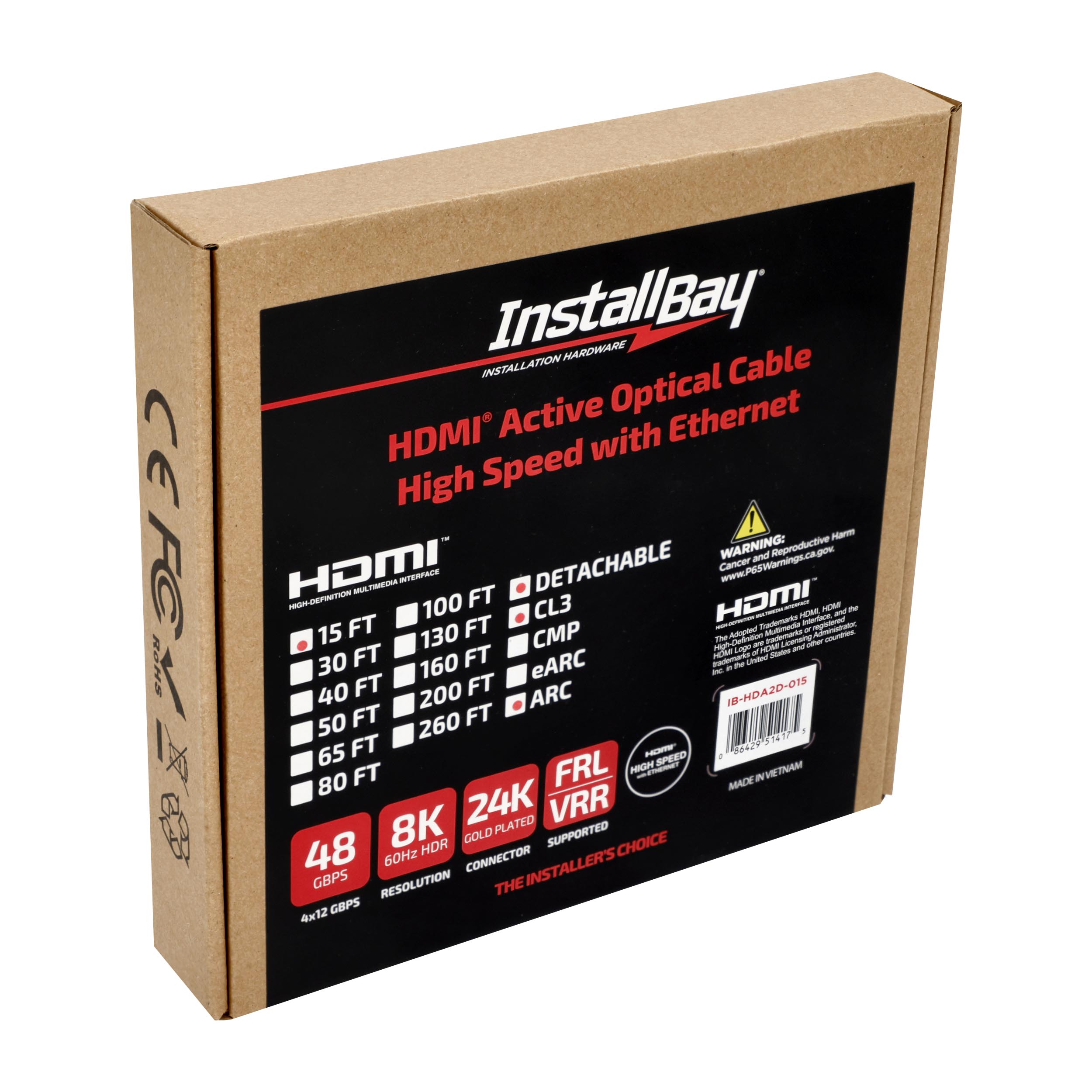 HDMI AOC DET 48G CL3 15FT