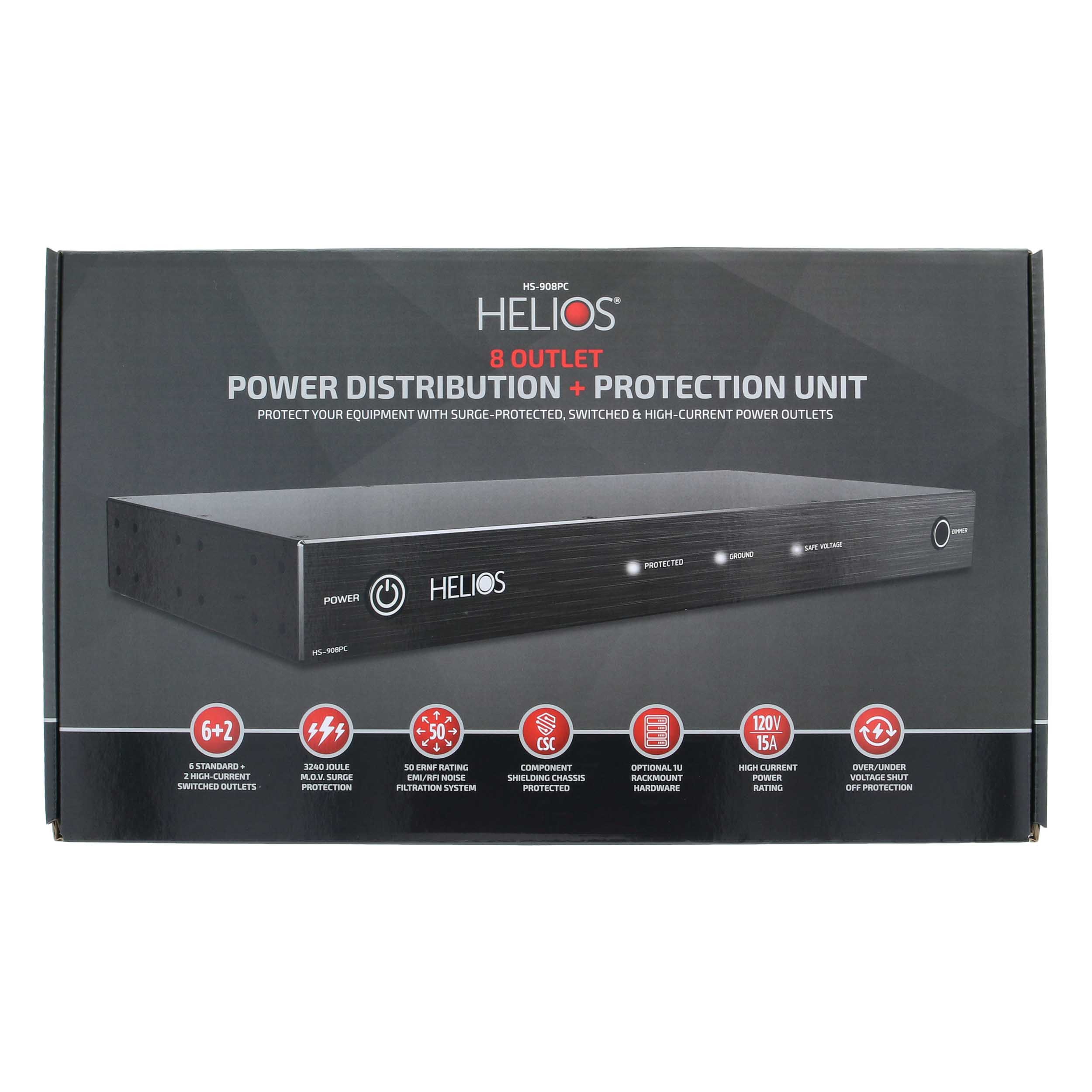 8 OUTLET RACK MOUNTABLE POWER CONDITIONER W/3240J SURGE PROTECTION