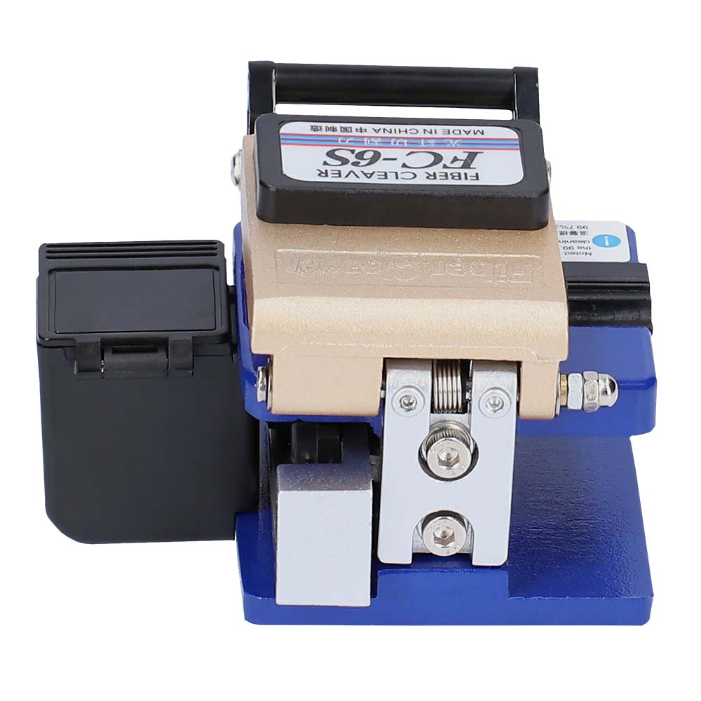 FIBER OPTIC CLEAVER WITH WASTE CATCHER