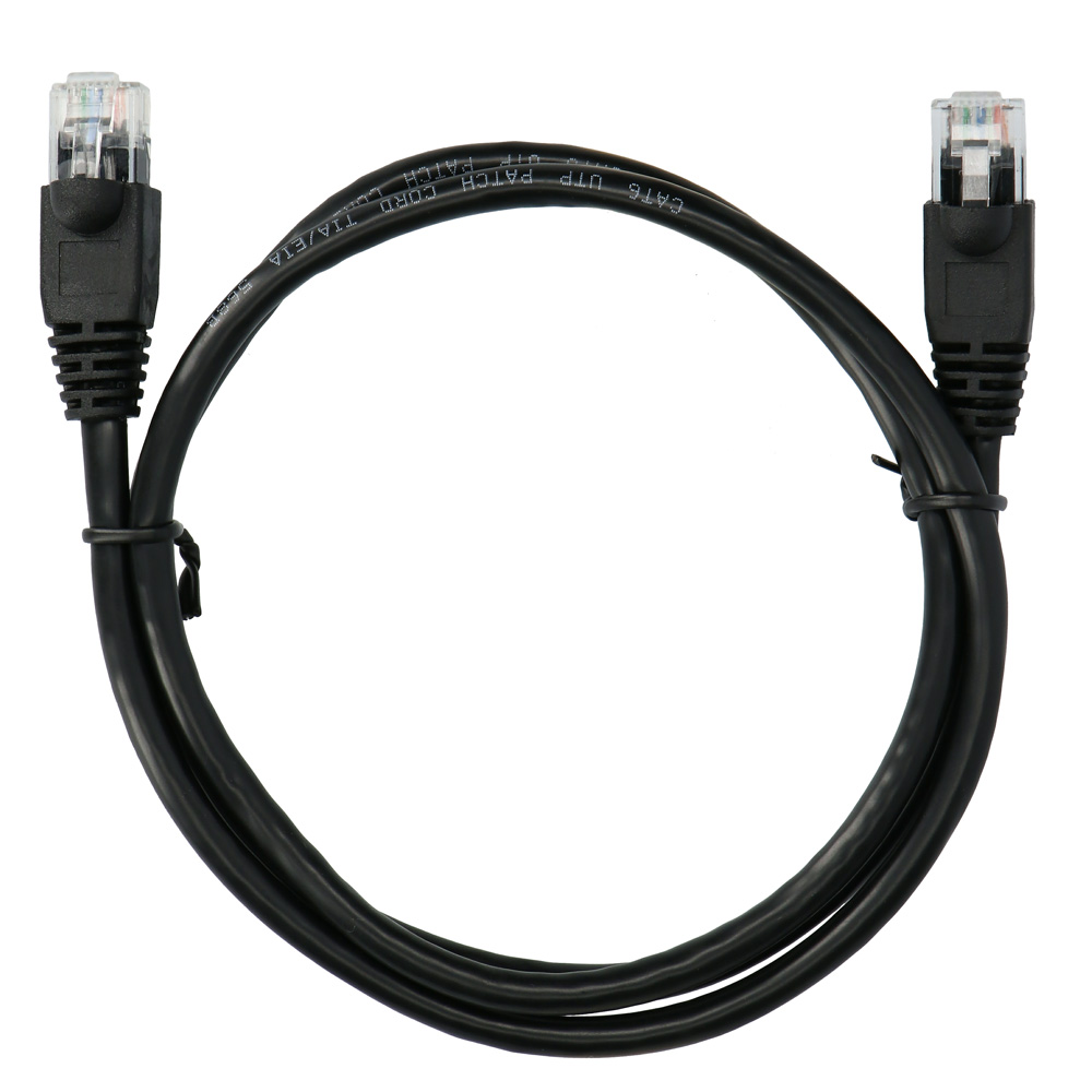 CAT6 SNAGLESS PTCH BLK 3FT 5PK