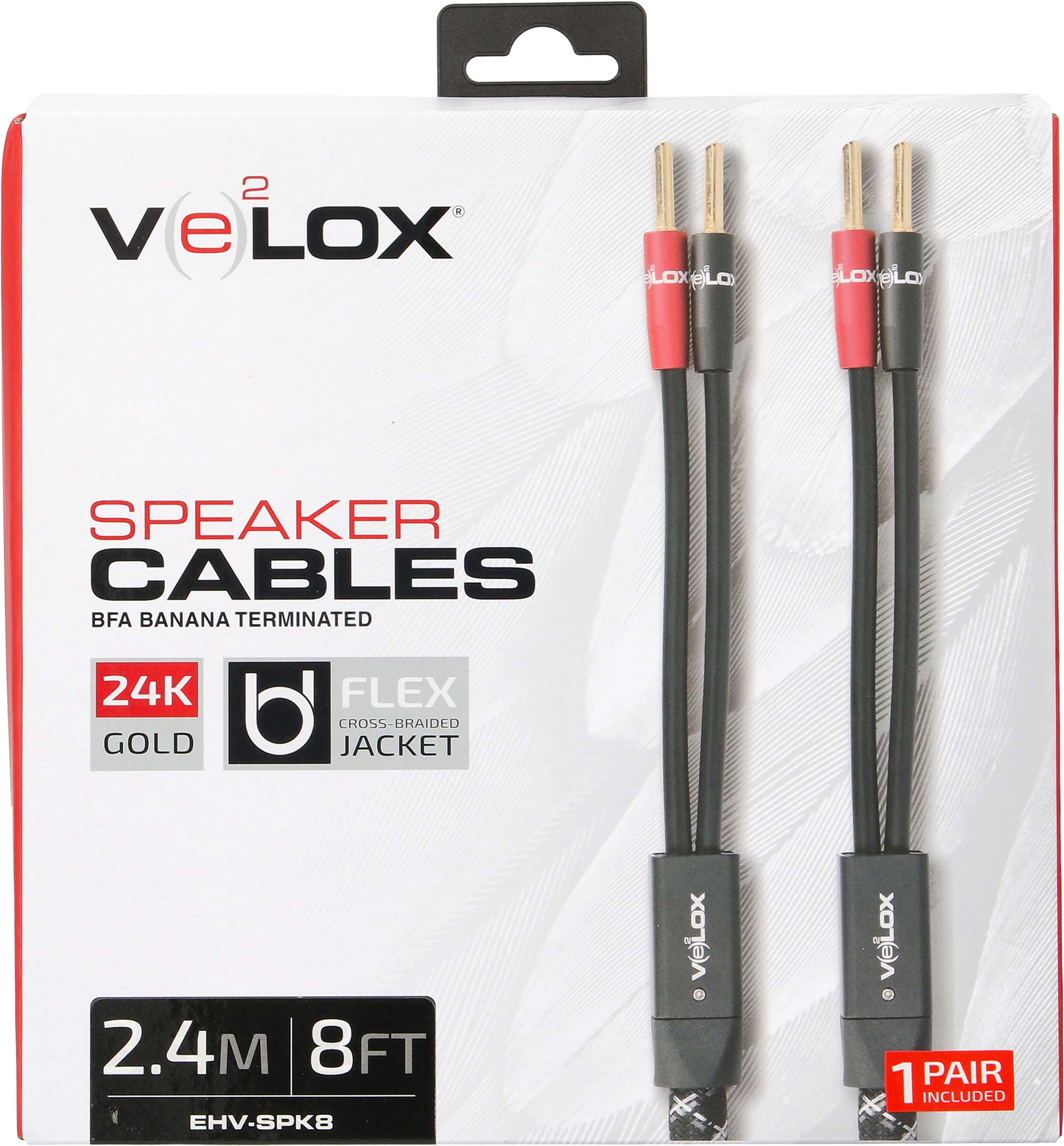 VELOX PREMIUM SPEAKER CABLES 8FT
