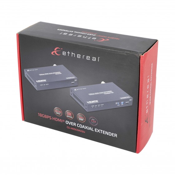 HDMI 2.0 4K US IR EXTENDER OVER COAXIAL 100M