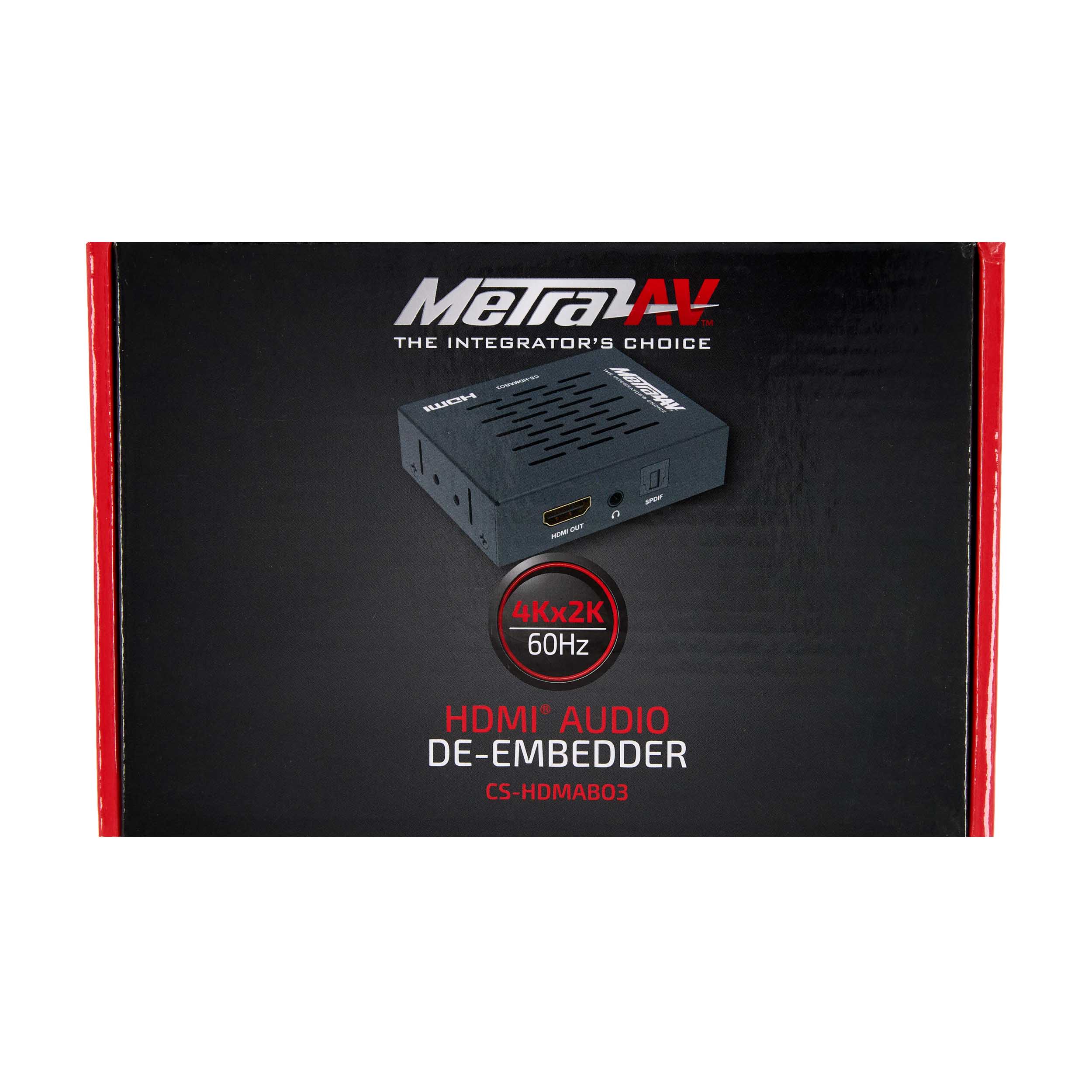 HDMI 2.0 AUDIO DE-EMBEDDER, OPTICAL, COAX, ANALOG (NO DOWNMIXING)