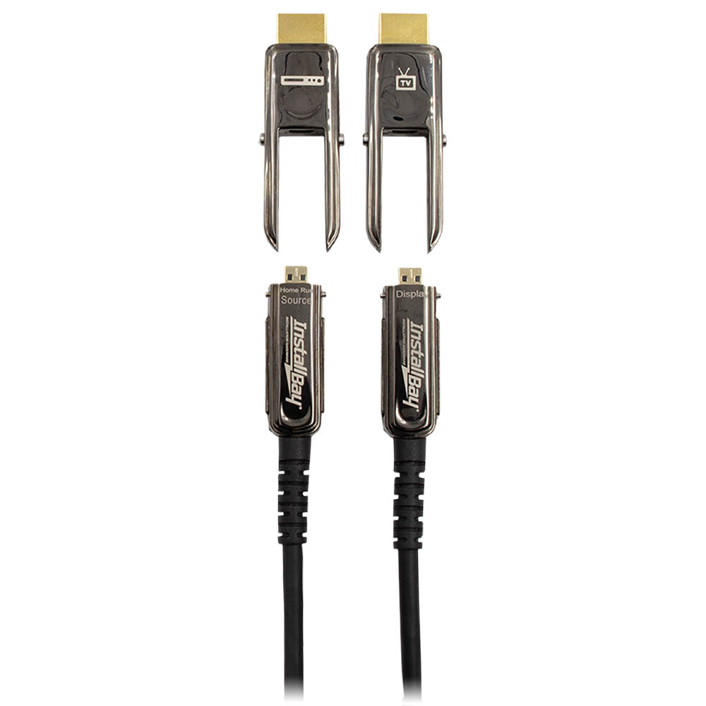 Install Bay Detachable Fiber High Speed HDMI(R) Cable With Ethernet, 4K, 24 Gbps