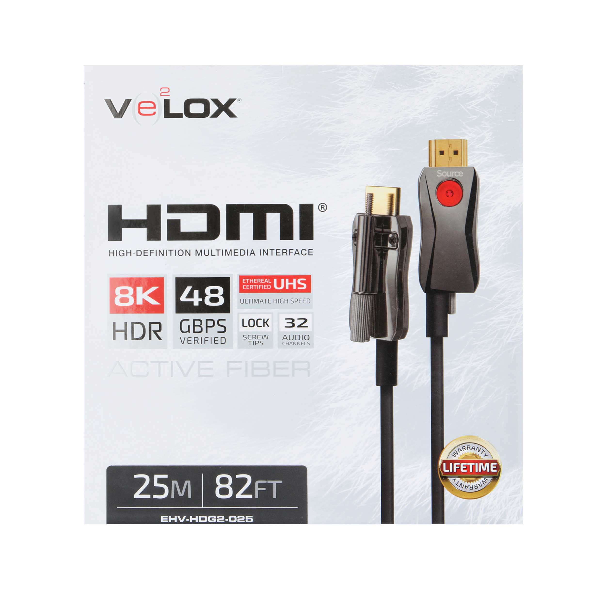 25M AOC HDMI CABLE 48GBPS