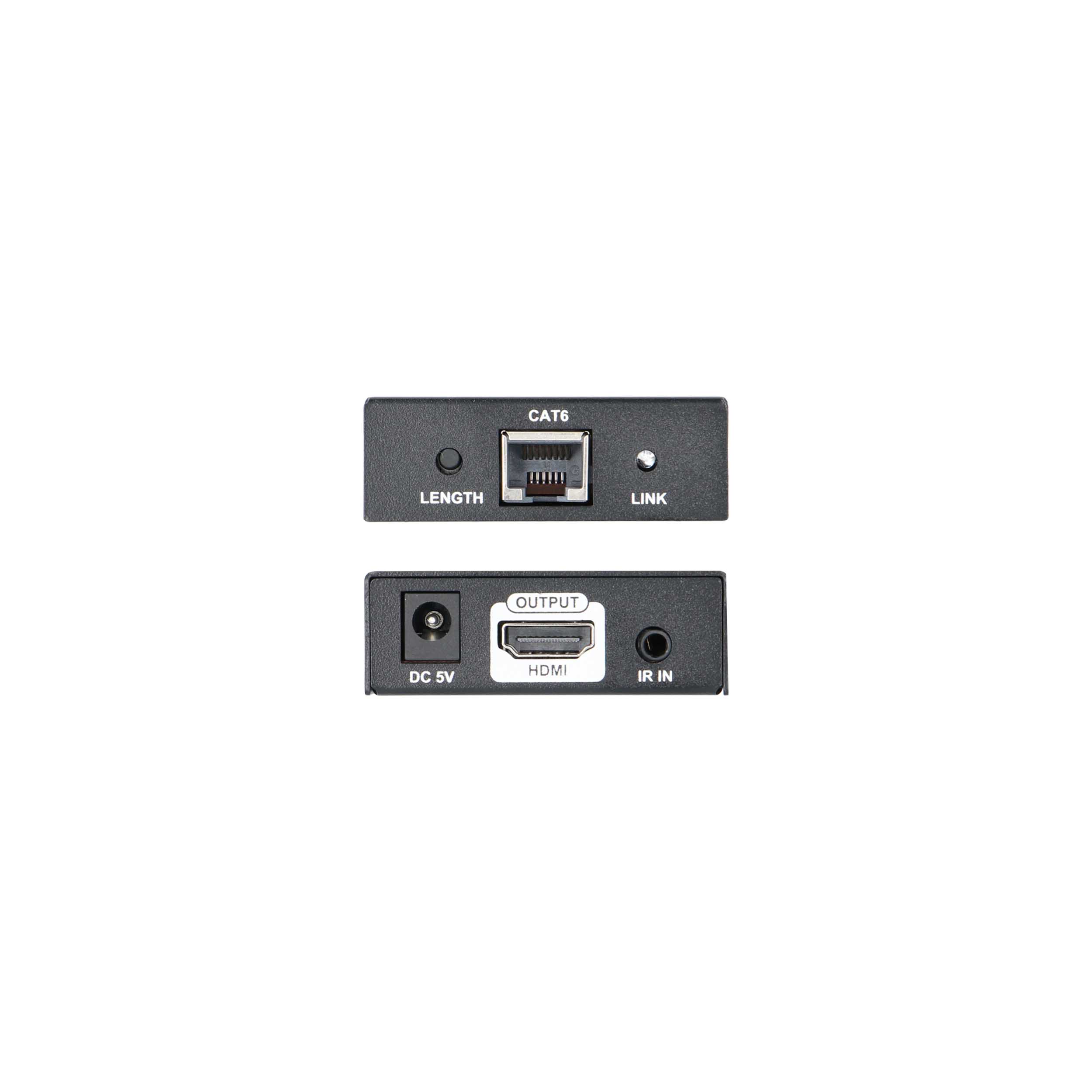 1X4 HDMI SPLITTER EXTENDER OVER CAT, POT, LOOP-OUT