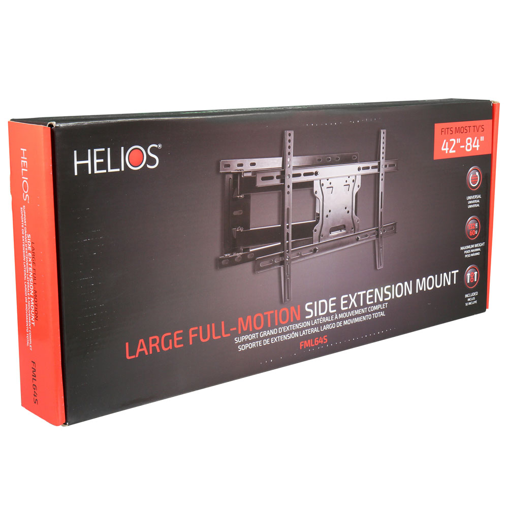 FULL MOTION TV WALL MOUNT, 100X100 - 600X400 VESA, 132LBS