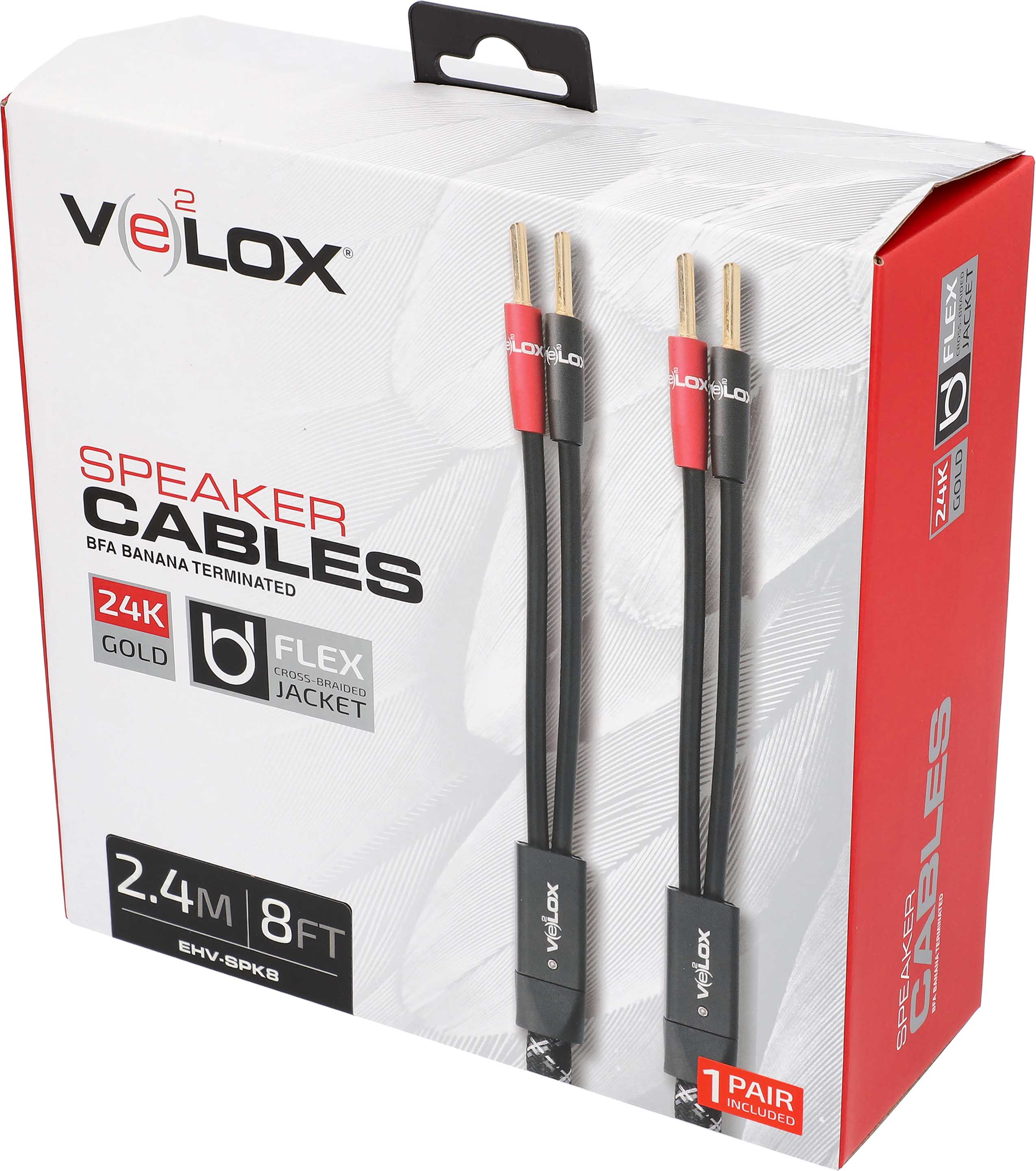 VELOX PREMIUM SPEAKER CABLES 8FT
