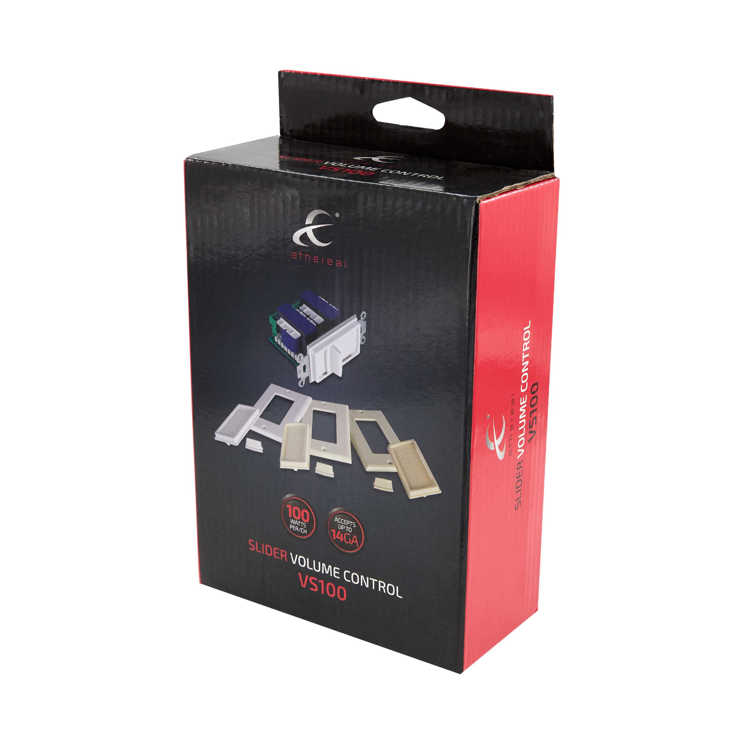 IN-WALL SLIDER VOLUME CONTROL WITH IMPEDANCE ADJUSTMENTS, 100 WATTS