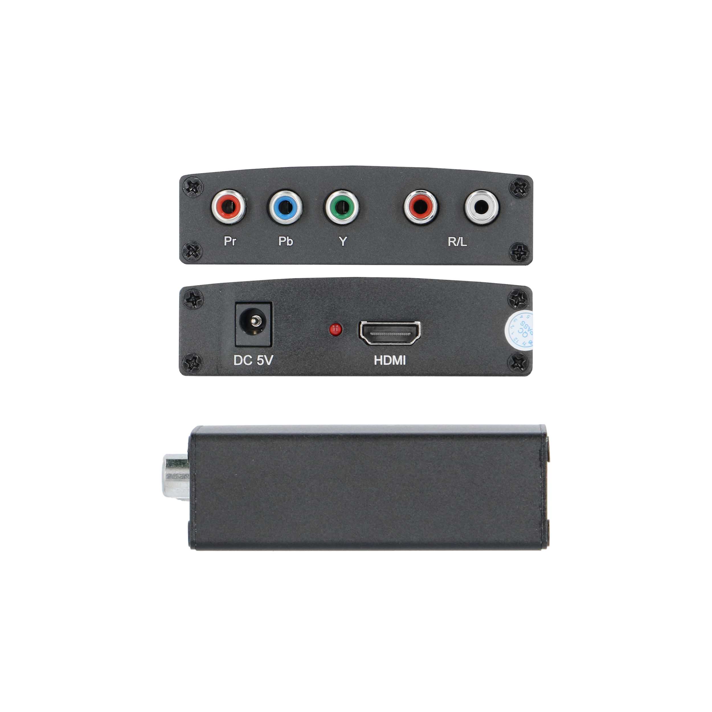 COMPONENT VIDEO & L/R AUDIO TO HDMI CONVERTER