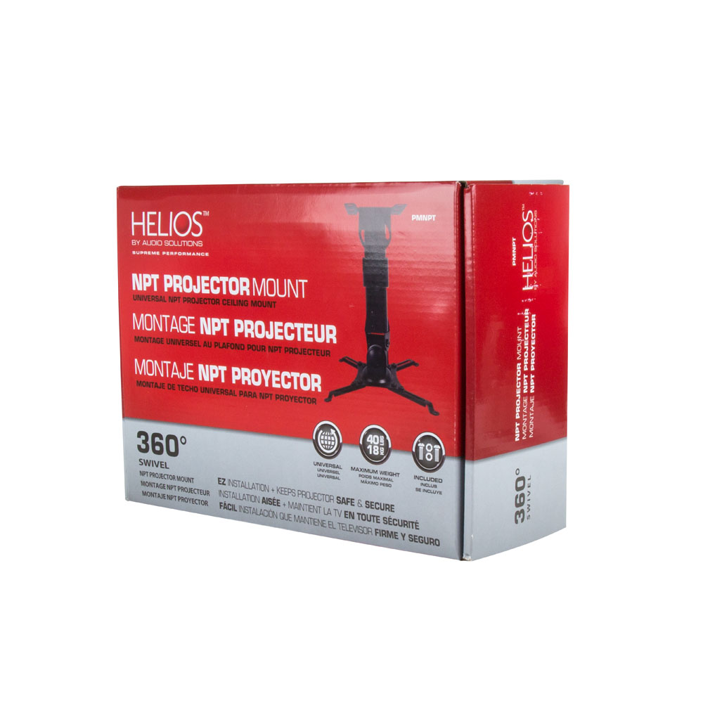 TILTING SWIVEL PROJECTOR MOUNT, 1.25" NPT, HOLDS 40 LBS