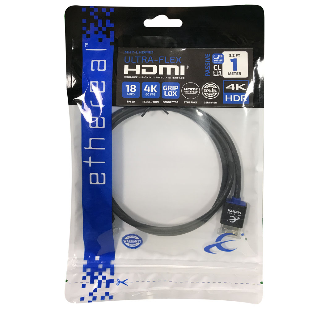 1M HDMI CABLE HS W/ETH GL 48G