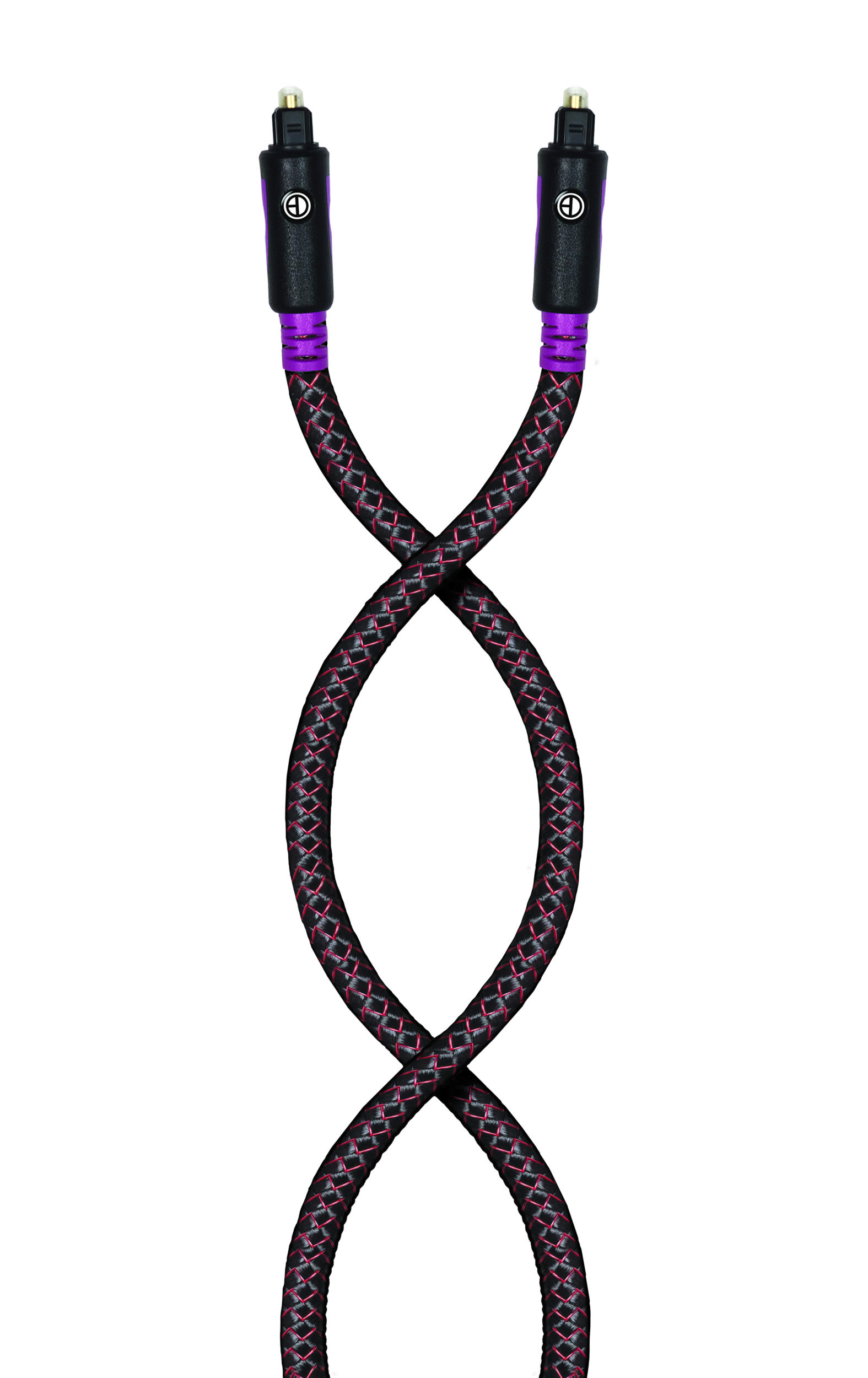 13FT BLACK SERIES OPTICAL AUDIO CABLE BRAIDED JACKET