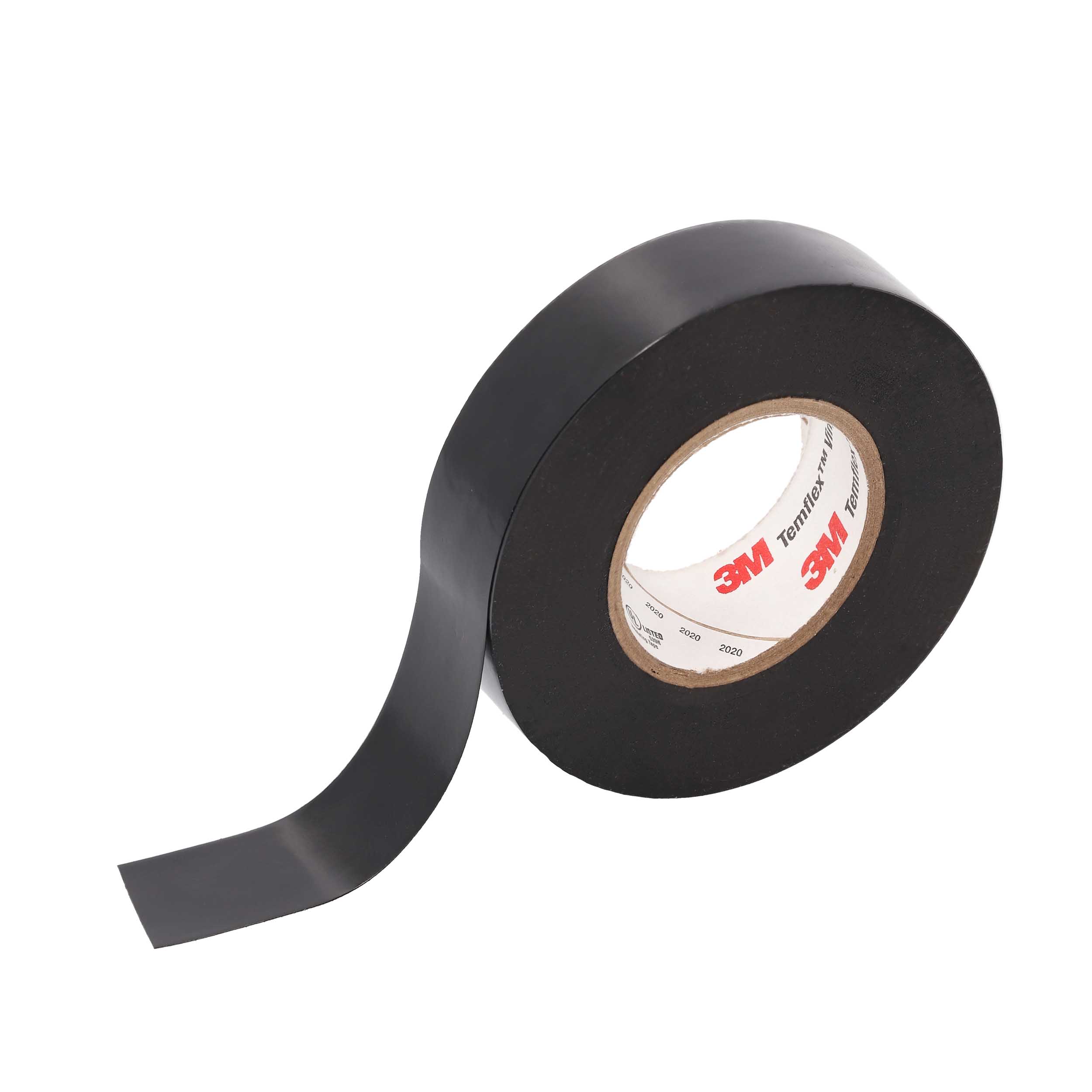 3M TEMFLEX VINYL ELECTRICAL TAPE, 3/4IN X 60FT, BLACK (1 ROLL)
