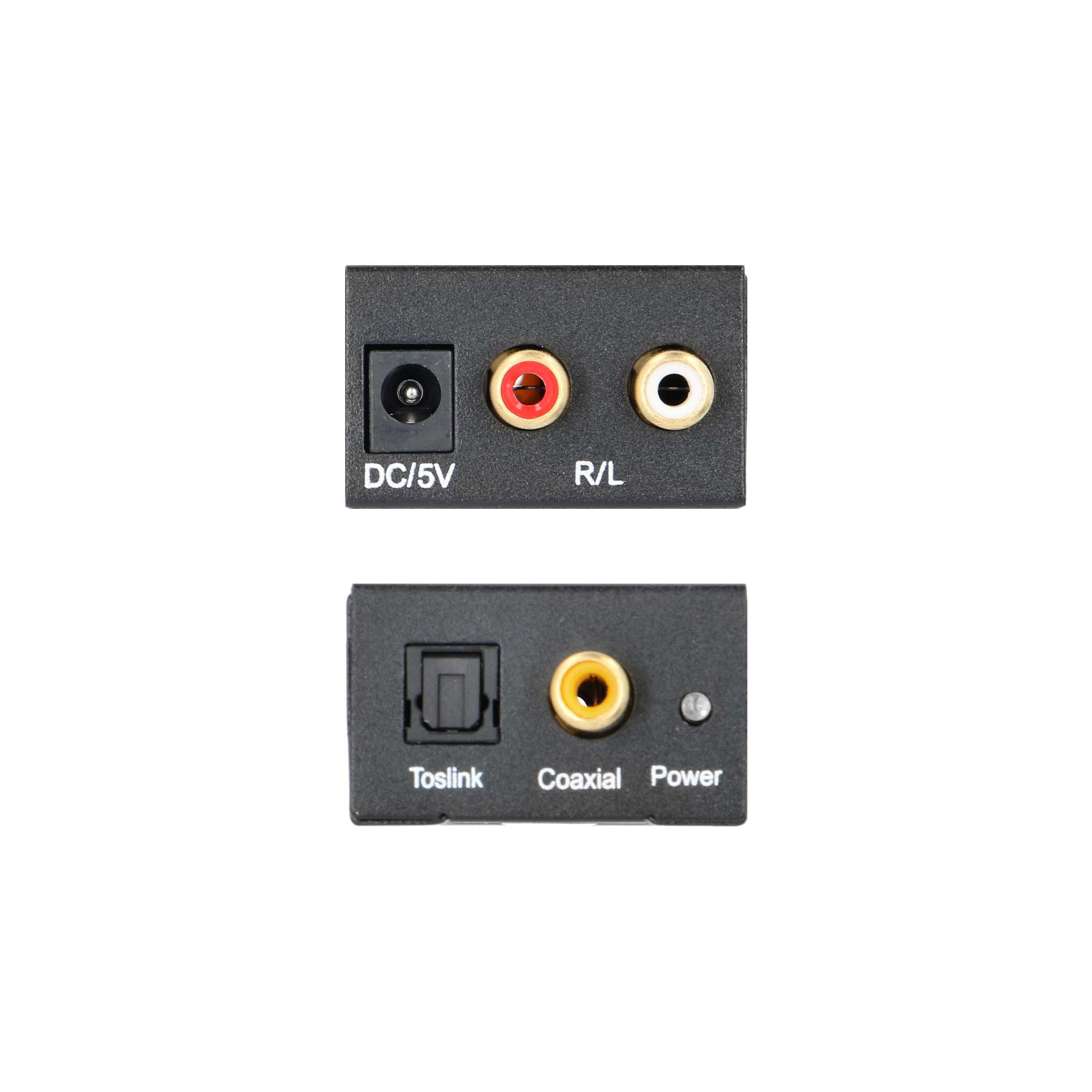 ANALOG TO DIGITAL AUDIO CONVERTER, RCA INPUT, OPTICAL & COAX OUTPUTS