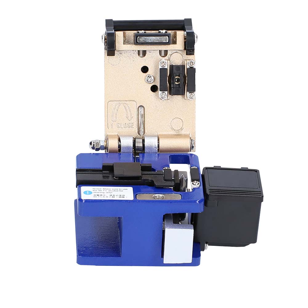 FIBER OPTIC CLEAVER WITH WASTE CATCHER