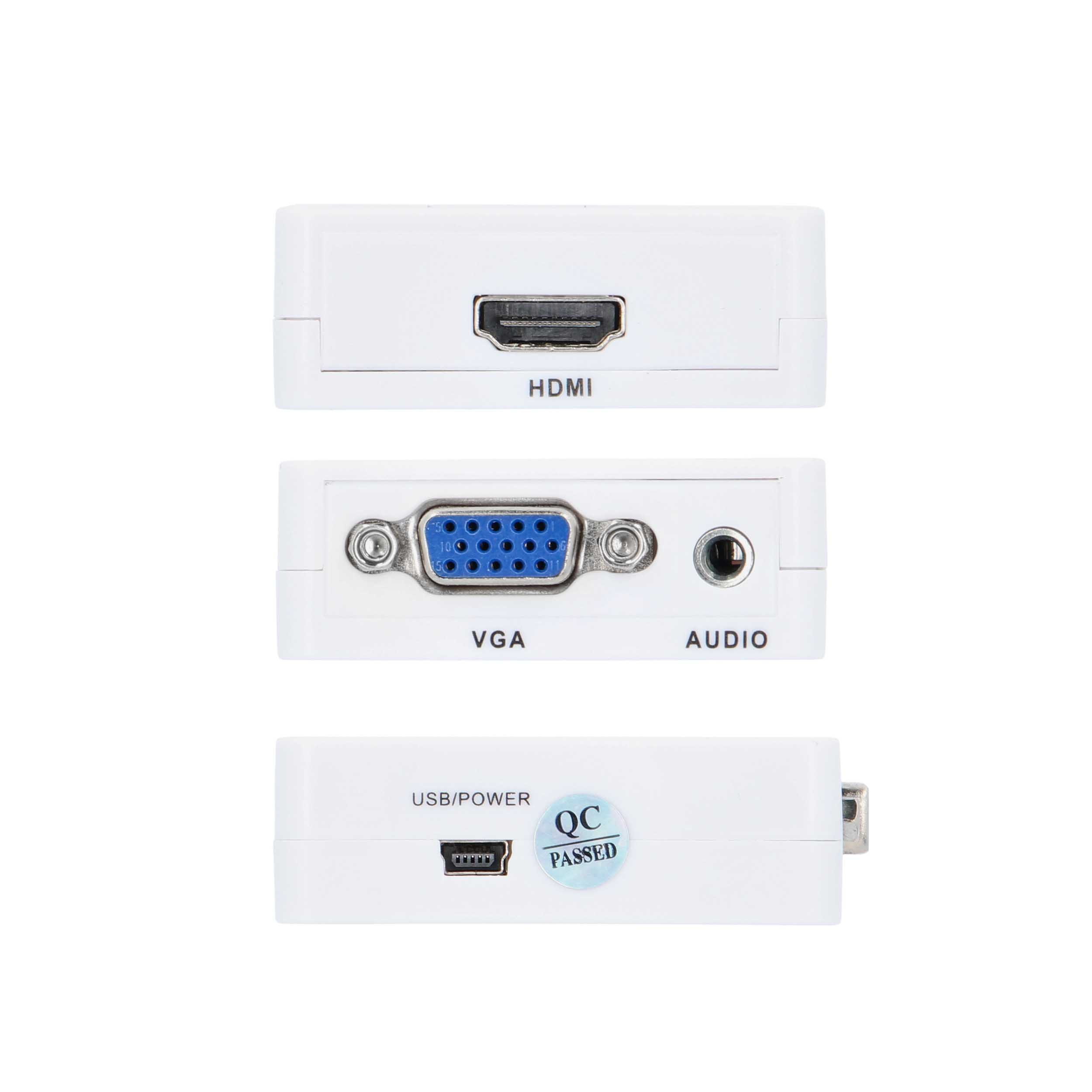 HDMI TO VGA & STEREO AUDIO JACK CONVERTER