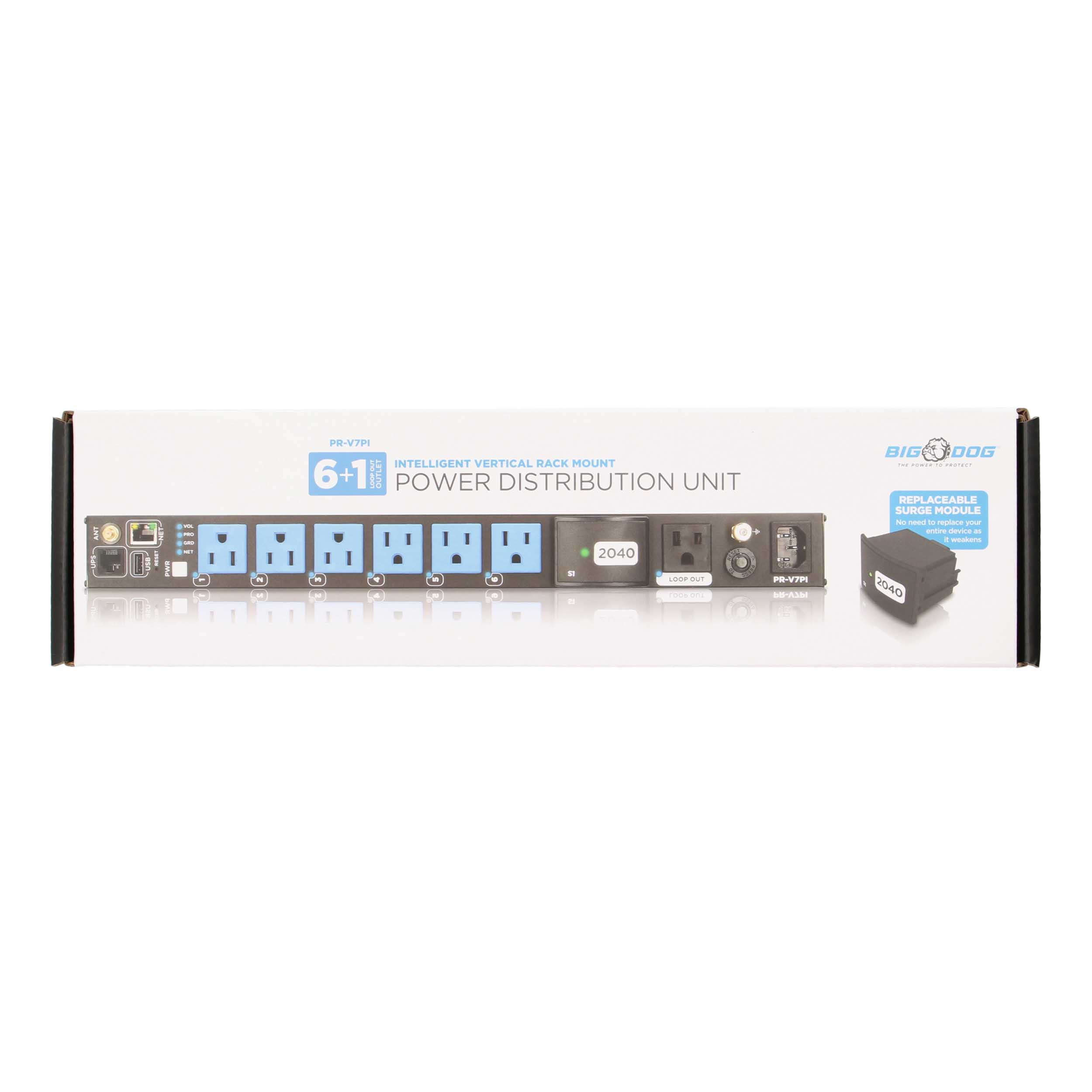 7-OUTLET VERTICAL SMART POWER DISTRIBUTION UNIT WITH SELF-HEALING