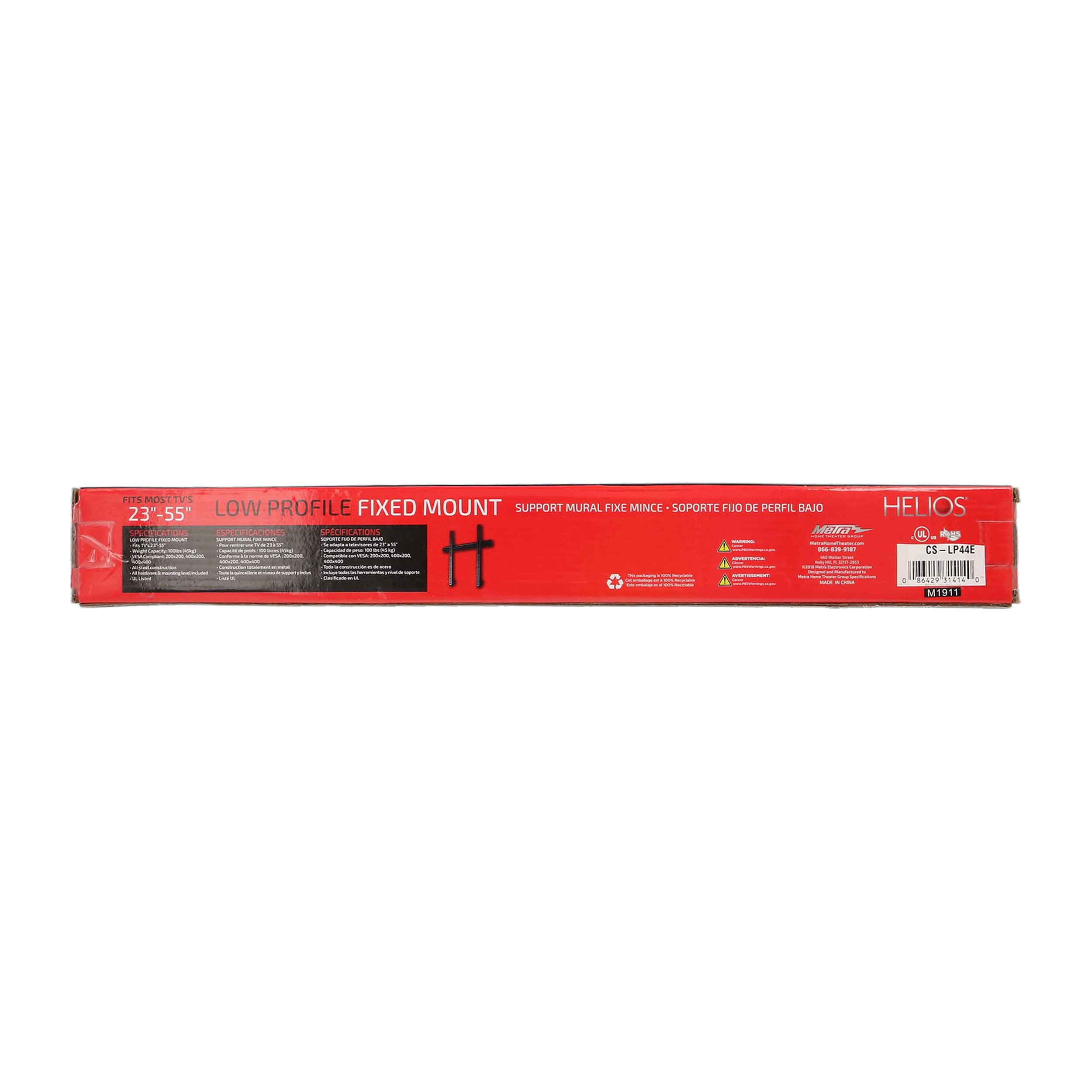 LOW PROFILE TV WALL MOUNT, 100X100 - 400X400 VESA, 100LBS