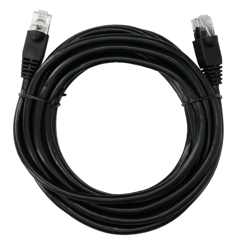 CAT6 SNAGLESS ETHERNET PATCH CABLE, BLACK, 15FT