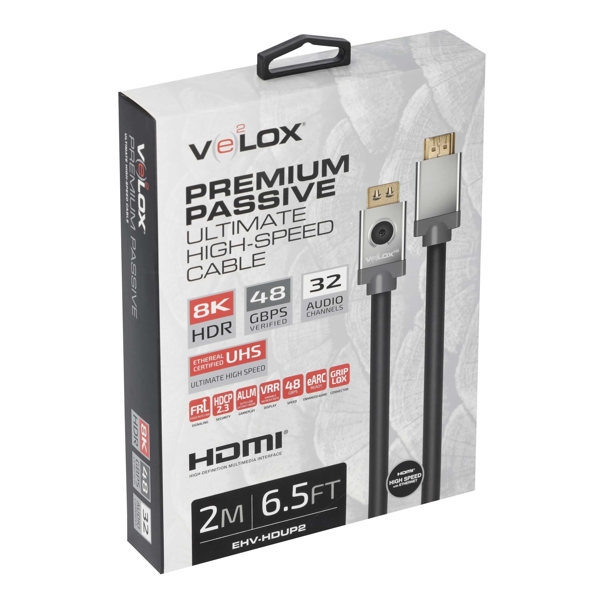 2M VELOX PASSIVE HDMI CABLE 28AWG 48G