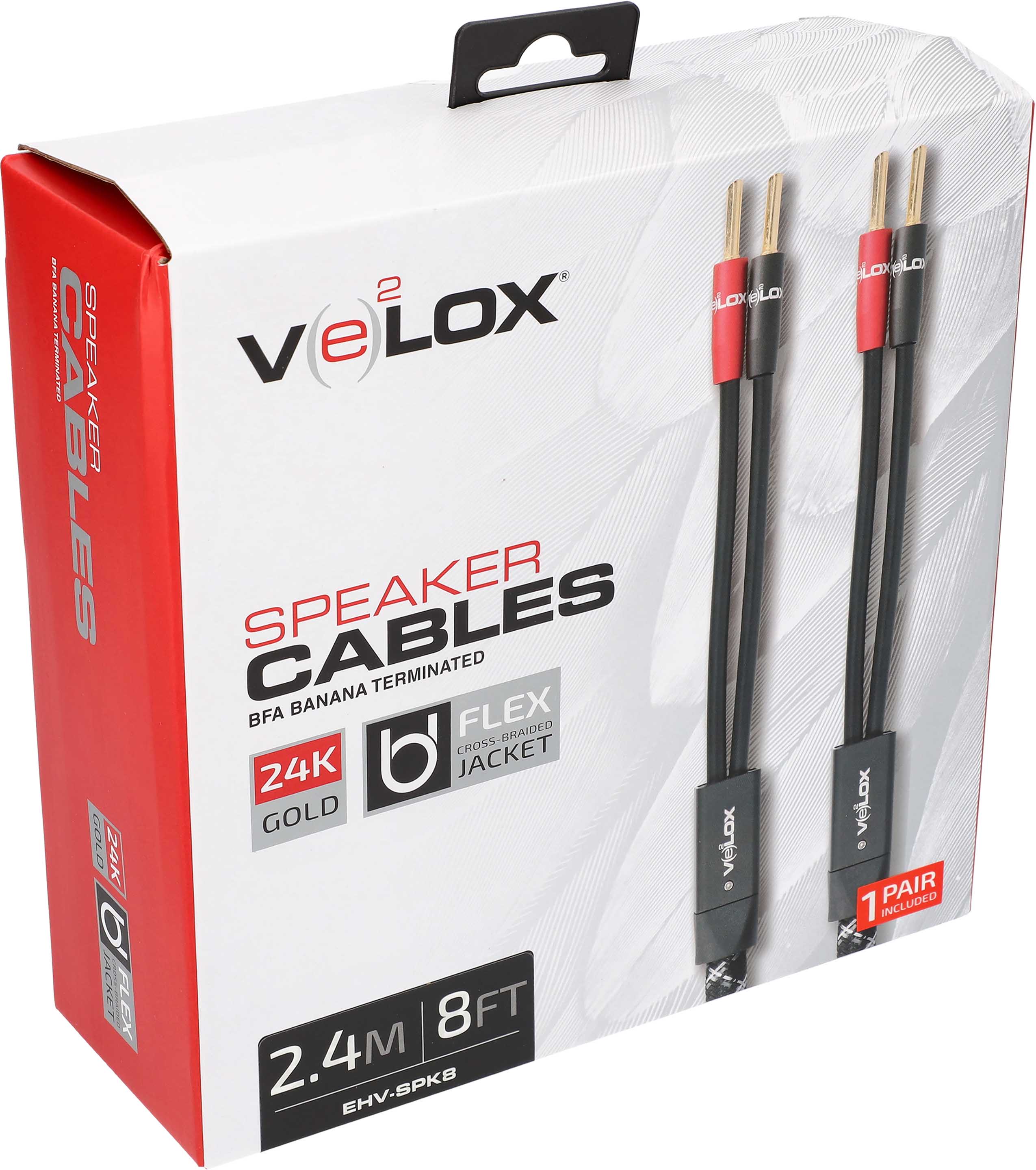 VELOX PREMIUM SPEAKER CABLES 8FT
