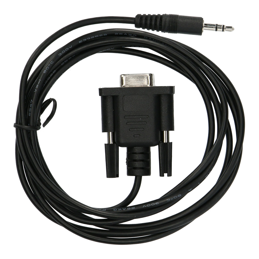 RS232, DB9 FEMALE SERIAL TO 3.5MM MALE STEREO CABLE, 6FT