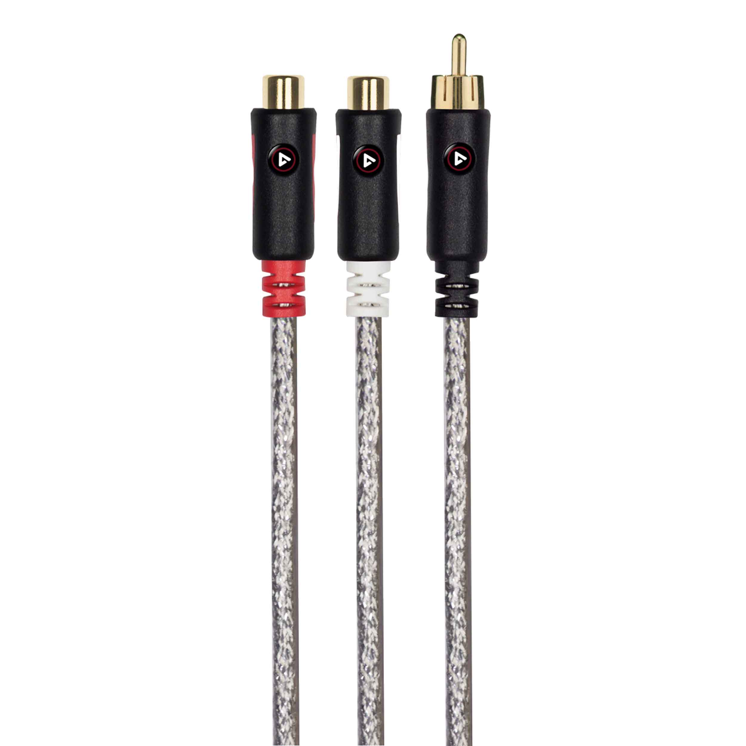 RCA Y CABLE - 1 MALE TO 2 FEMALE