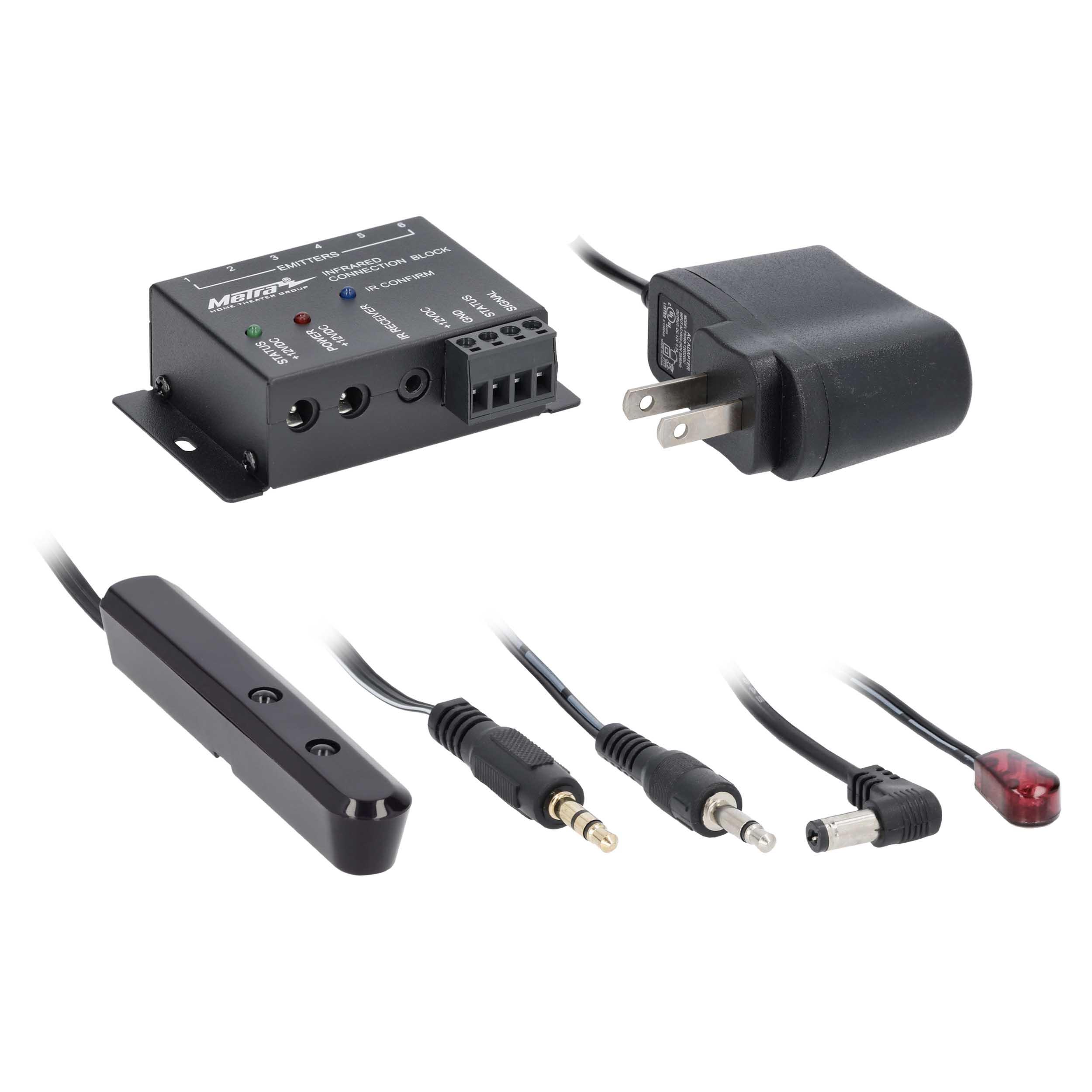 INFRARED REPEATER KIT, 1 RECEIVER BLOCK & 4 EMITTERS US