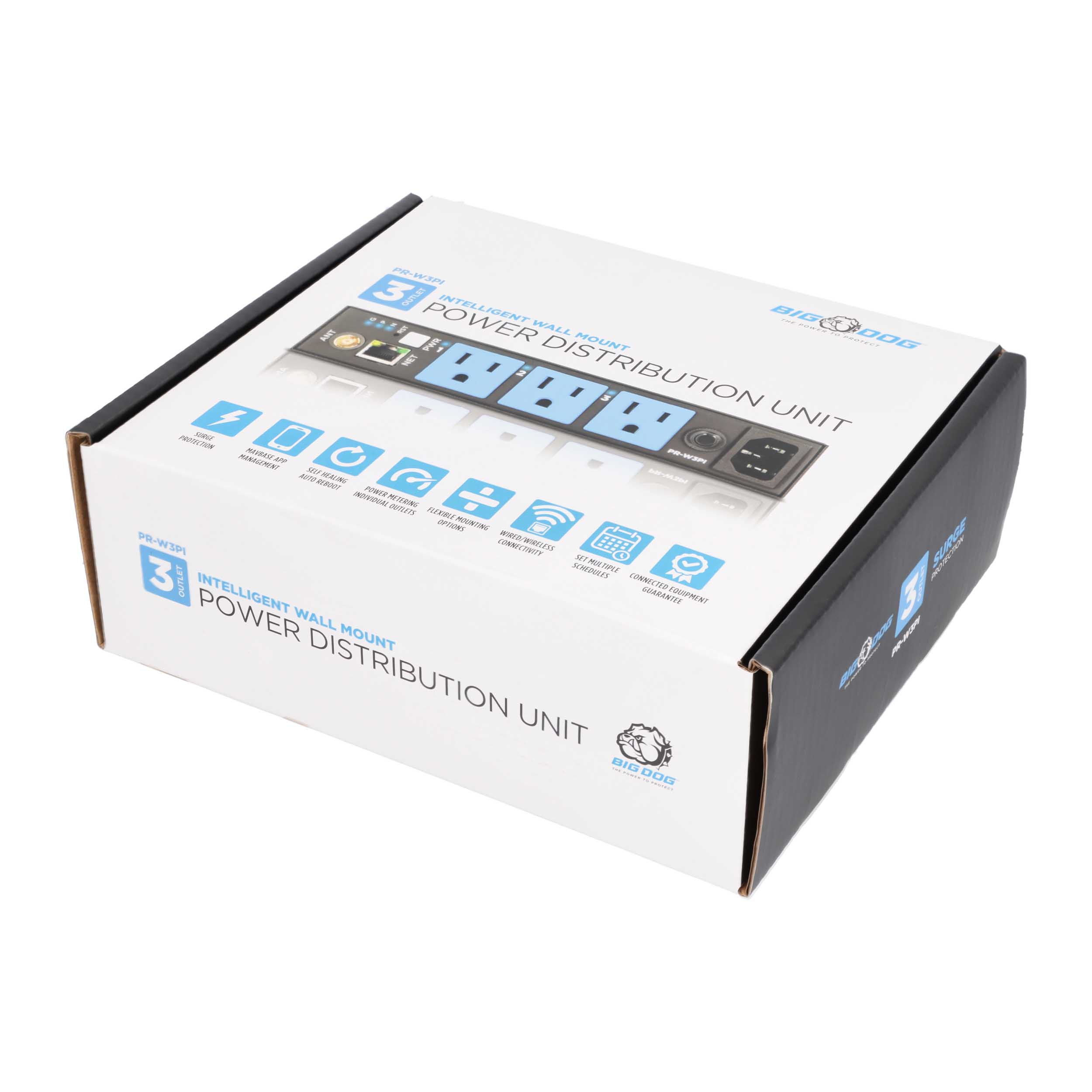 3-OUTLET WALL MOUNT SMART POWER DISTRIBUTION UNIT WITH SELF-HEALING