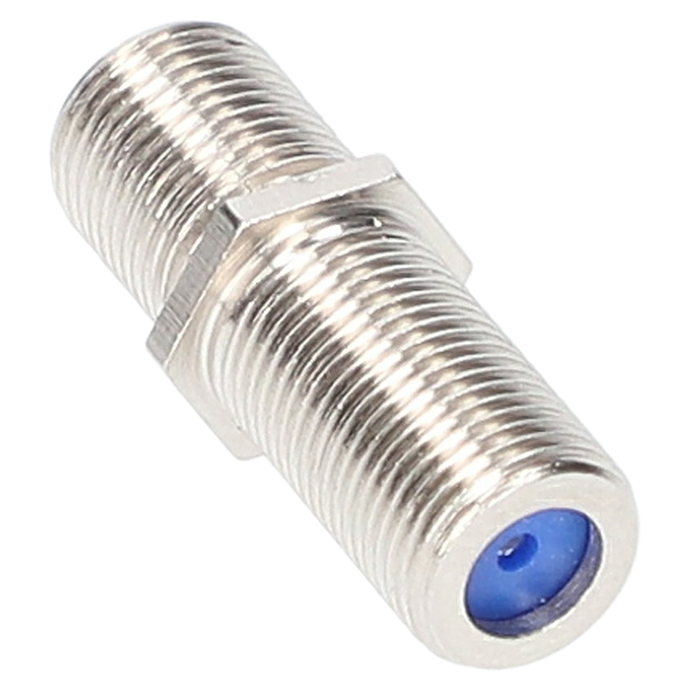 F81 F-TYPE FEMALE TO FEMALE COAXIAL BARREL COUPLERS (10 PACK)