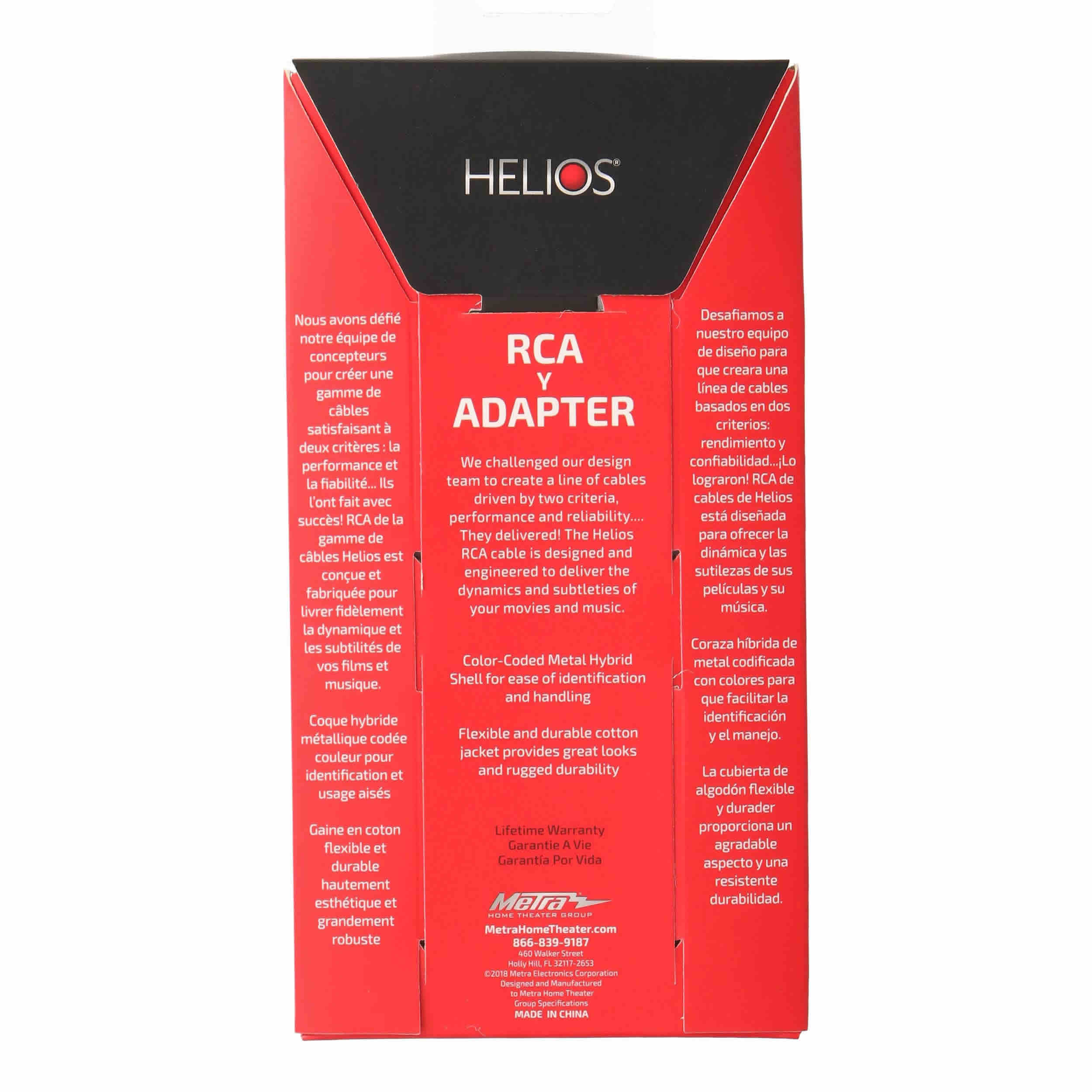 RCA Y CABLE - 2 MALE TO 1 FEMALE