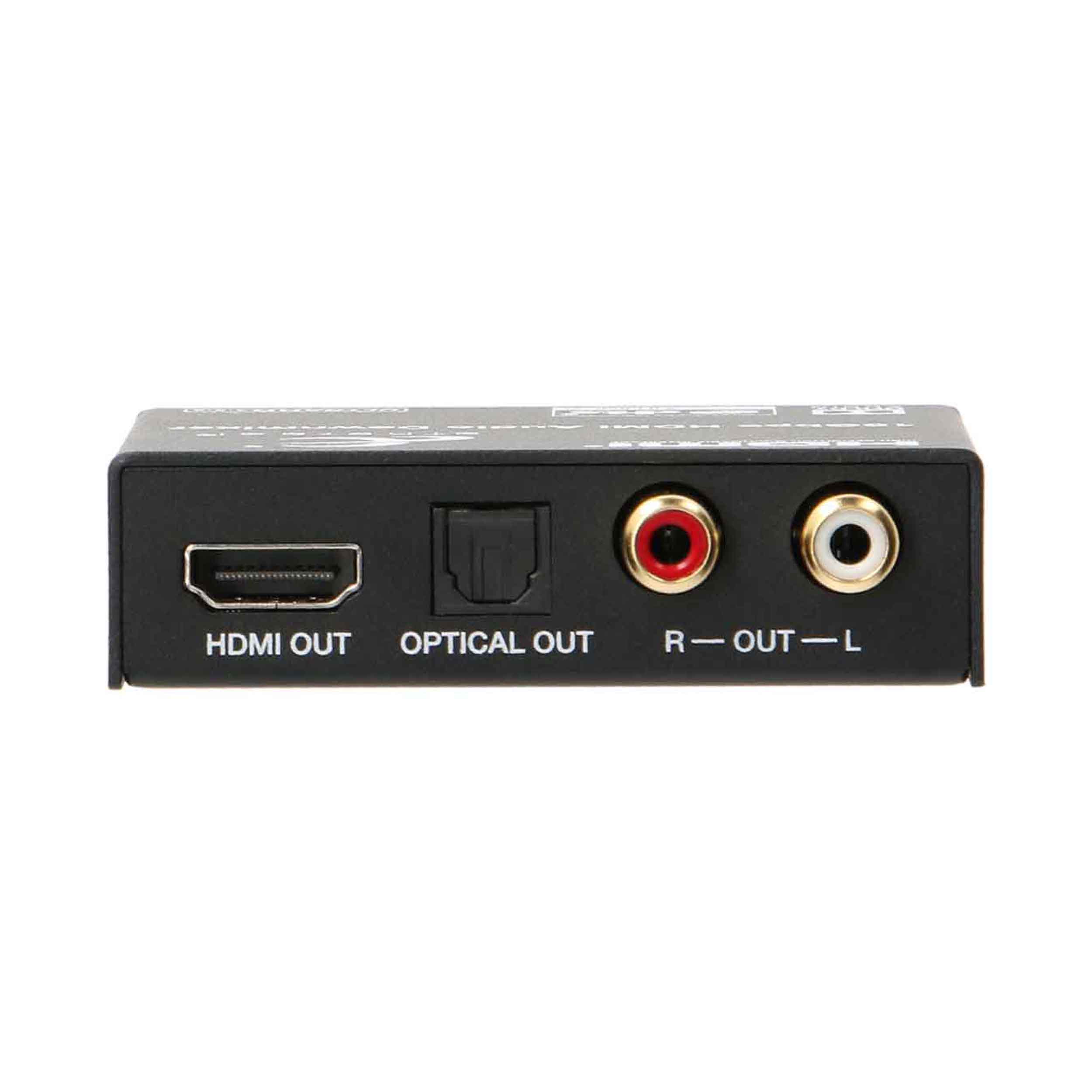 HDMI 2.0 AUDIO DE-EMBEDDER, OPTICAL, COAX, ANALOG, WITH DOWNMIXING