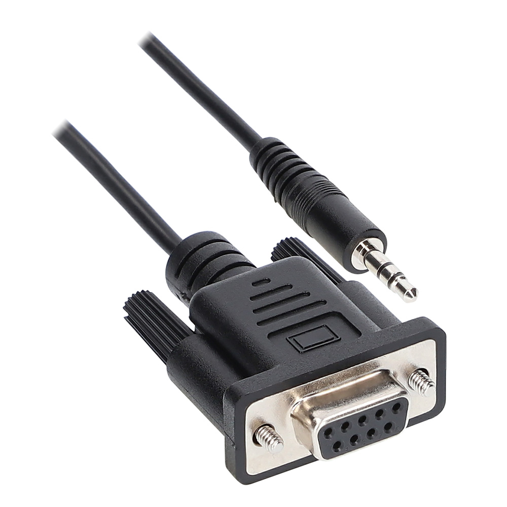 RS232, DB9 FEMALE SERIAL TO 3.5MM MALE STEREO CABLE, 6FT