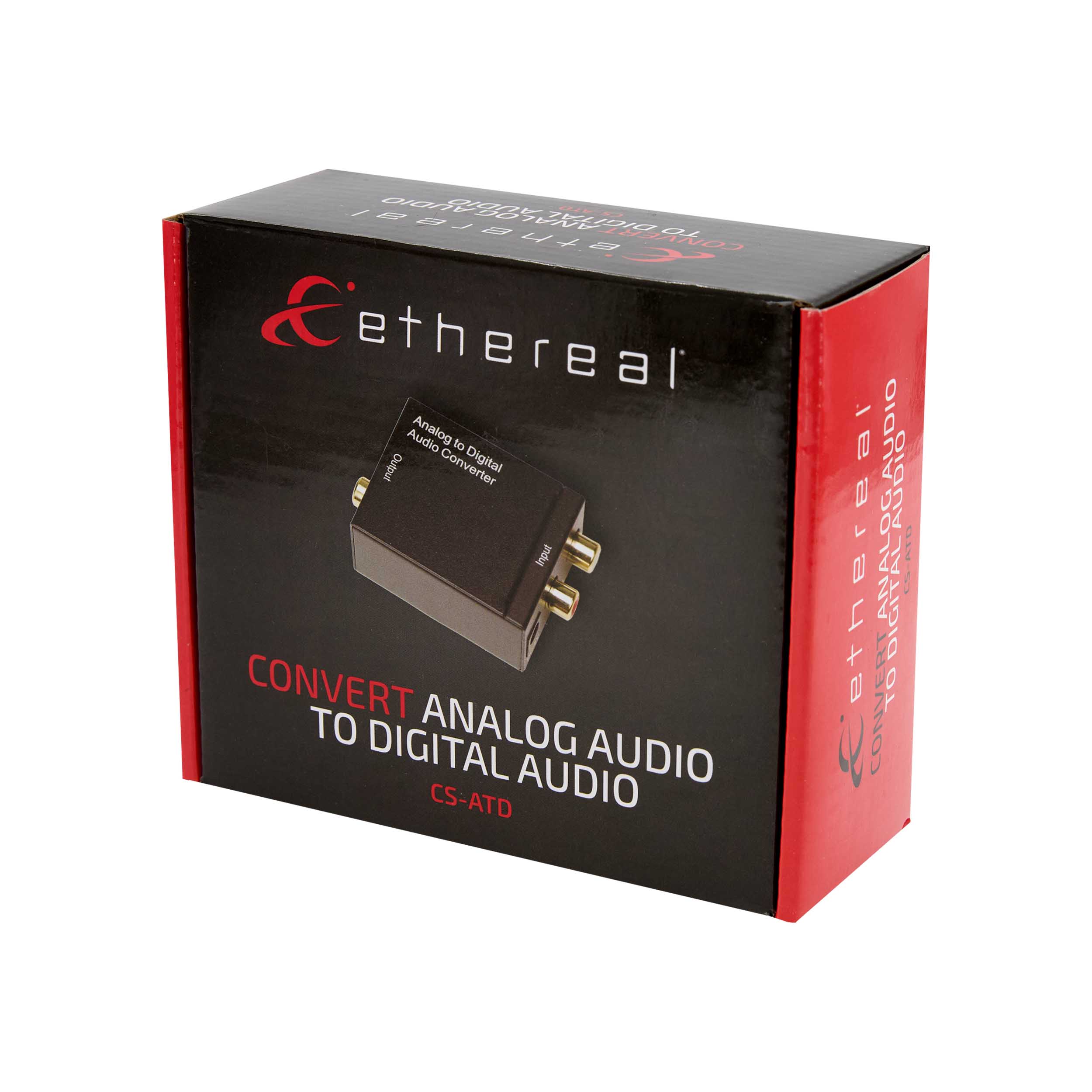 ANALOG TO DIGITAL AUDIO CONVERTER, RCA INPUT, OPTICAL & COAX OUTPUTS