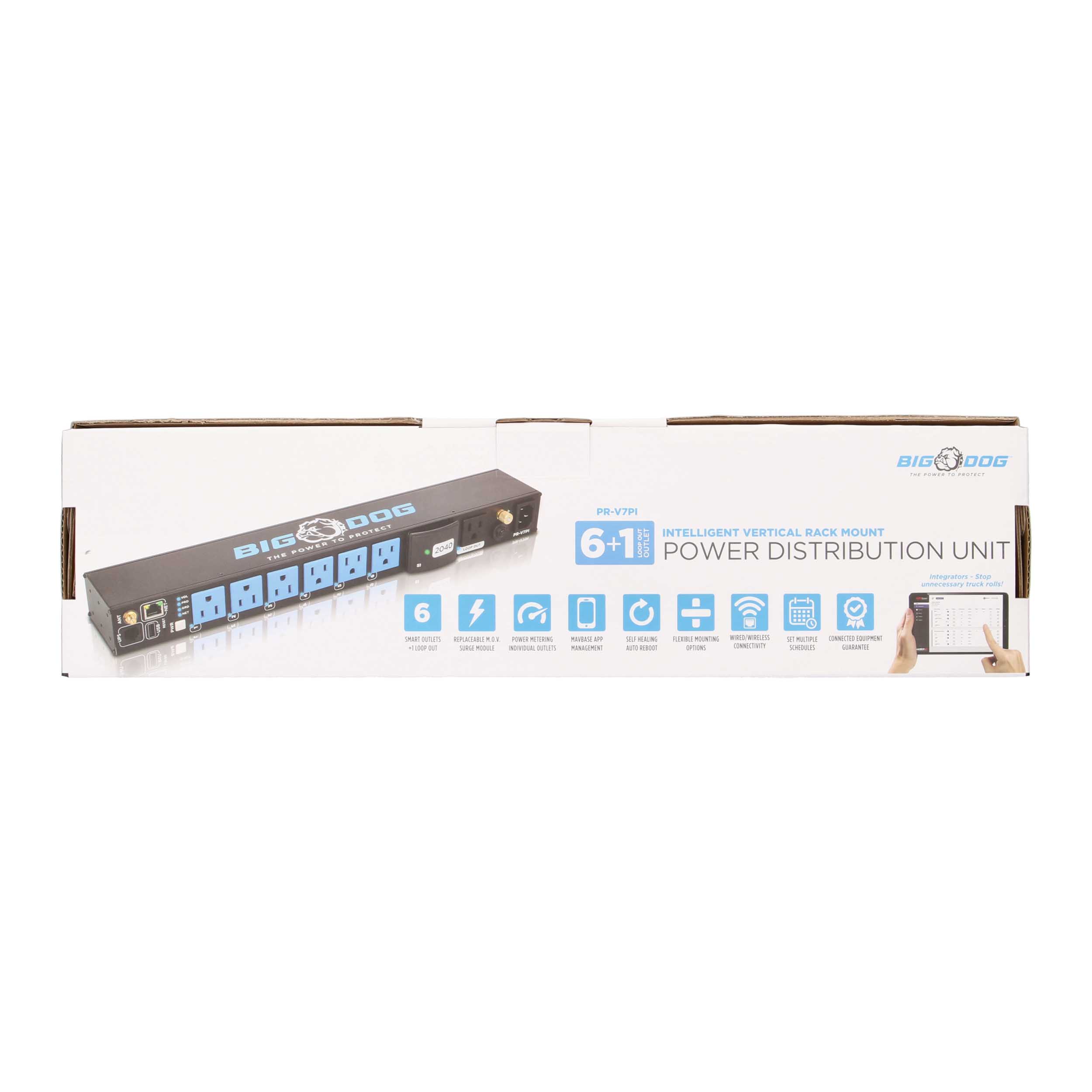 7-OUTLET VERTICAL SMART POWER DISTRIBUTION UNIT WITH SELF-HEALING