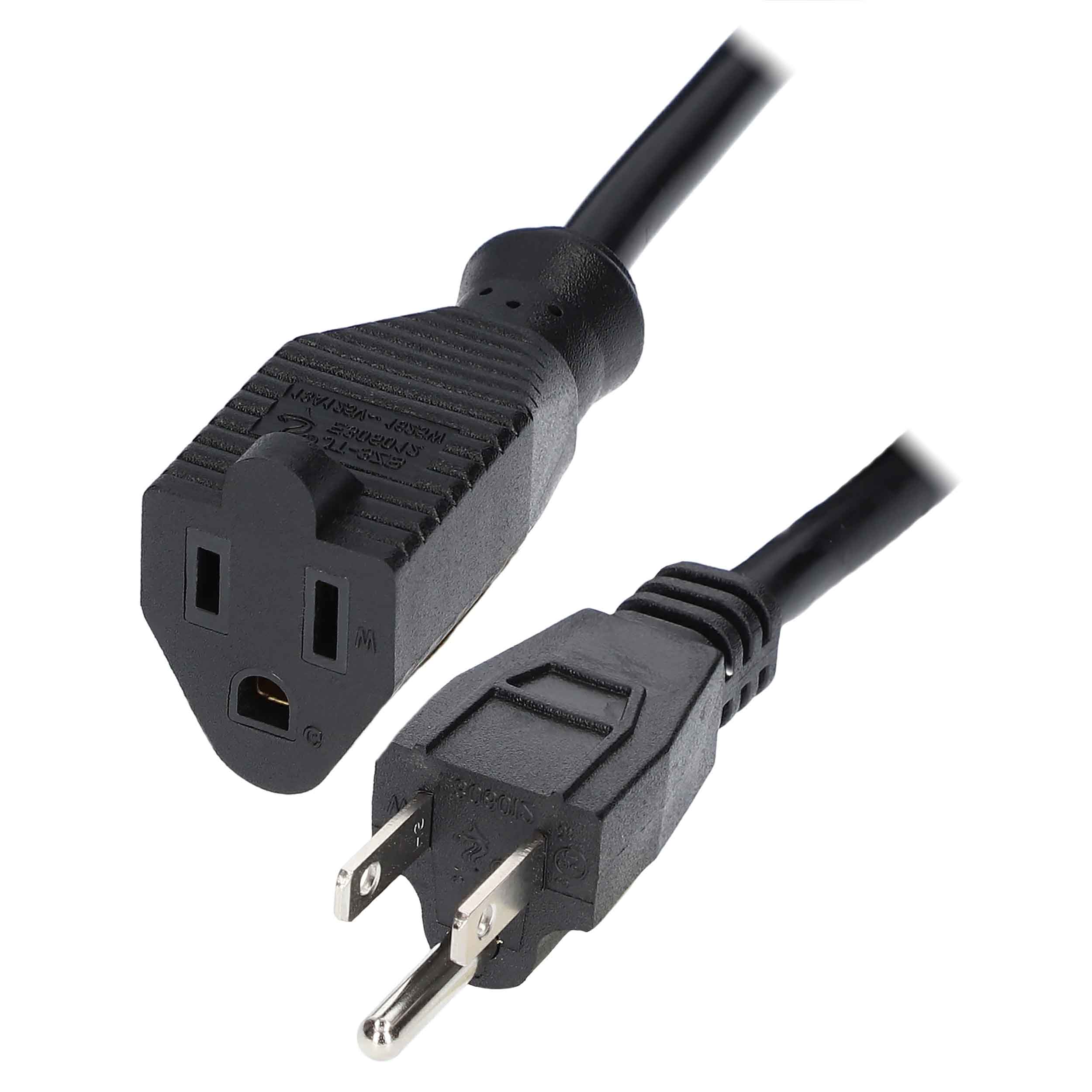 AC EXTENSION CABLE, 18 AWG (6FT)