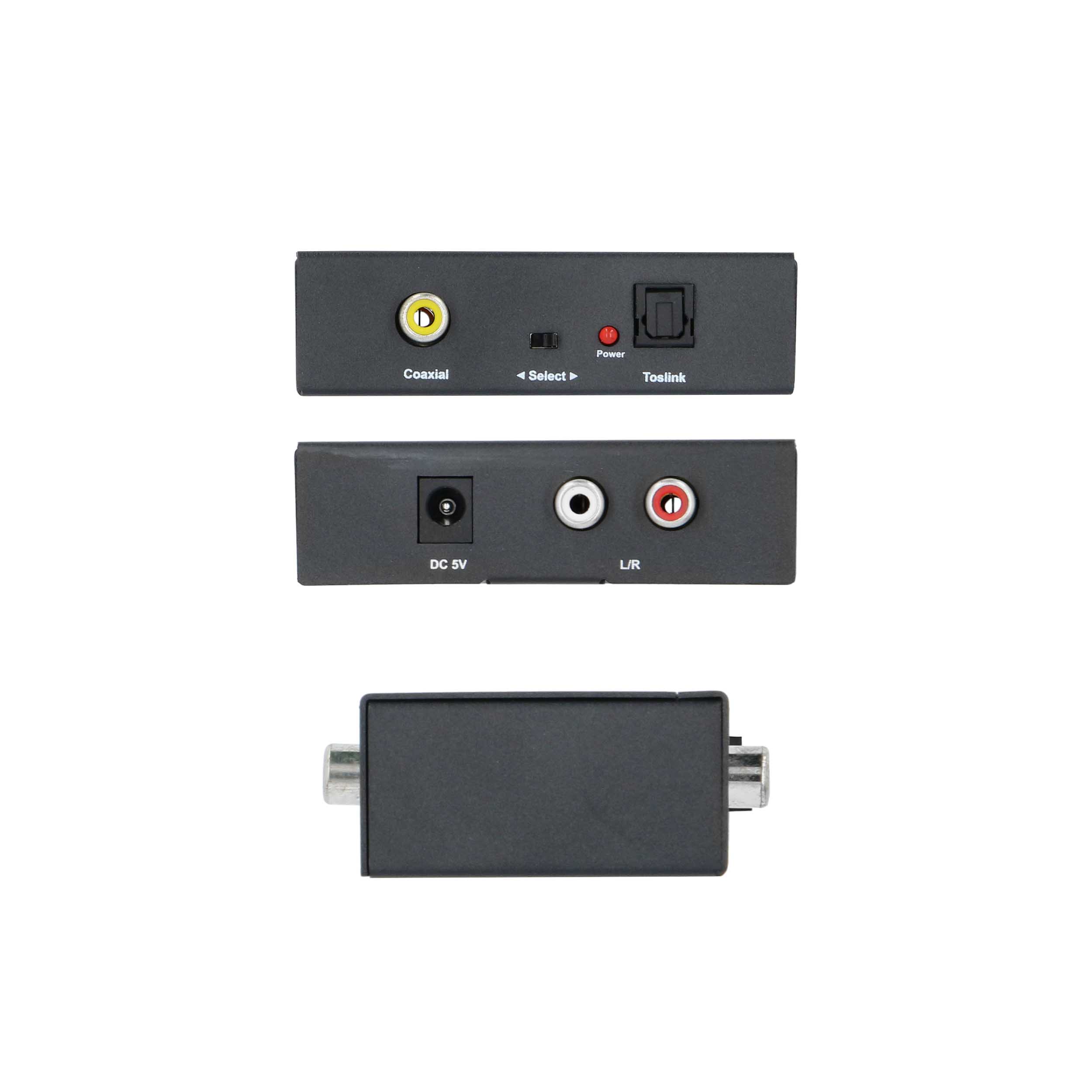 DIGITAL TO ANALOG AUDIO CONVERTER, MULTI-CHANNEL DOWNMIXING