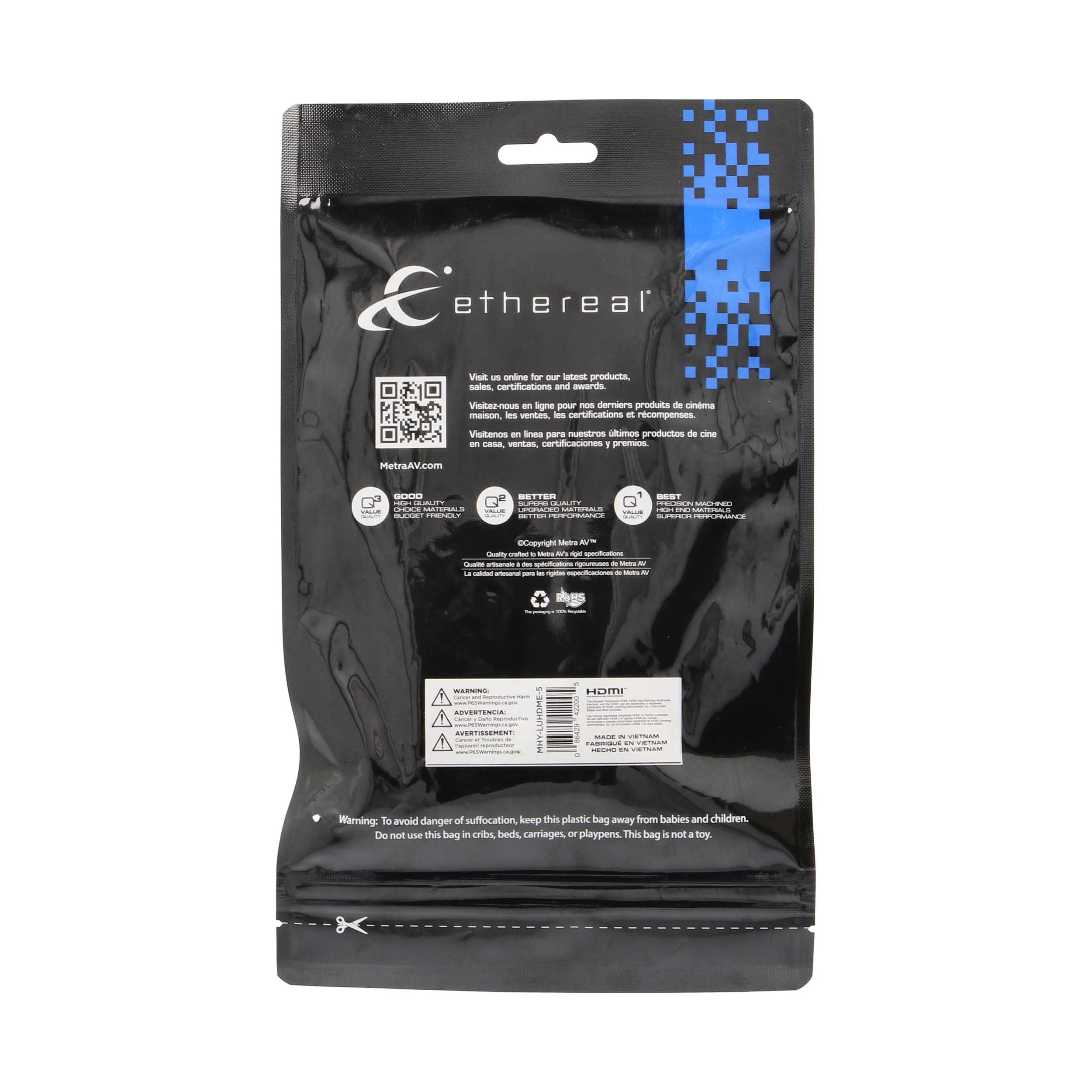 MHY Series Ultra-Flex Slim High Speed HDMI(R) Cable, 48 Gbps