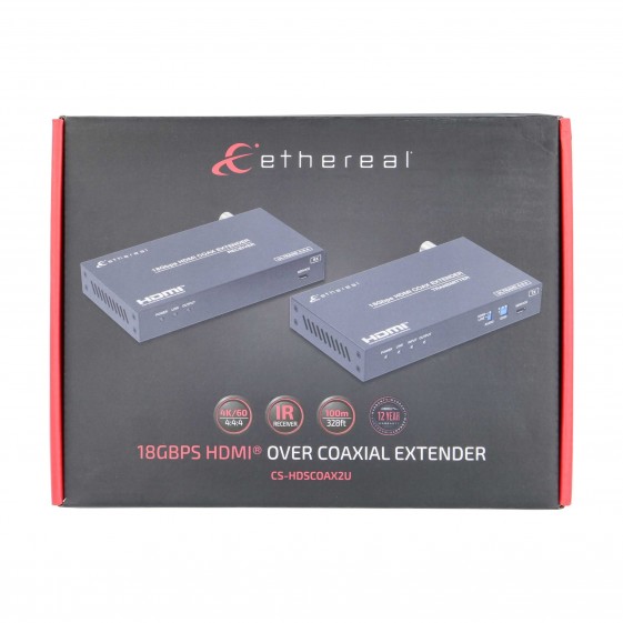 HDMI 2.0 4K US IR EXTENDER OVER COAXIAL 100M