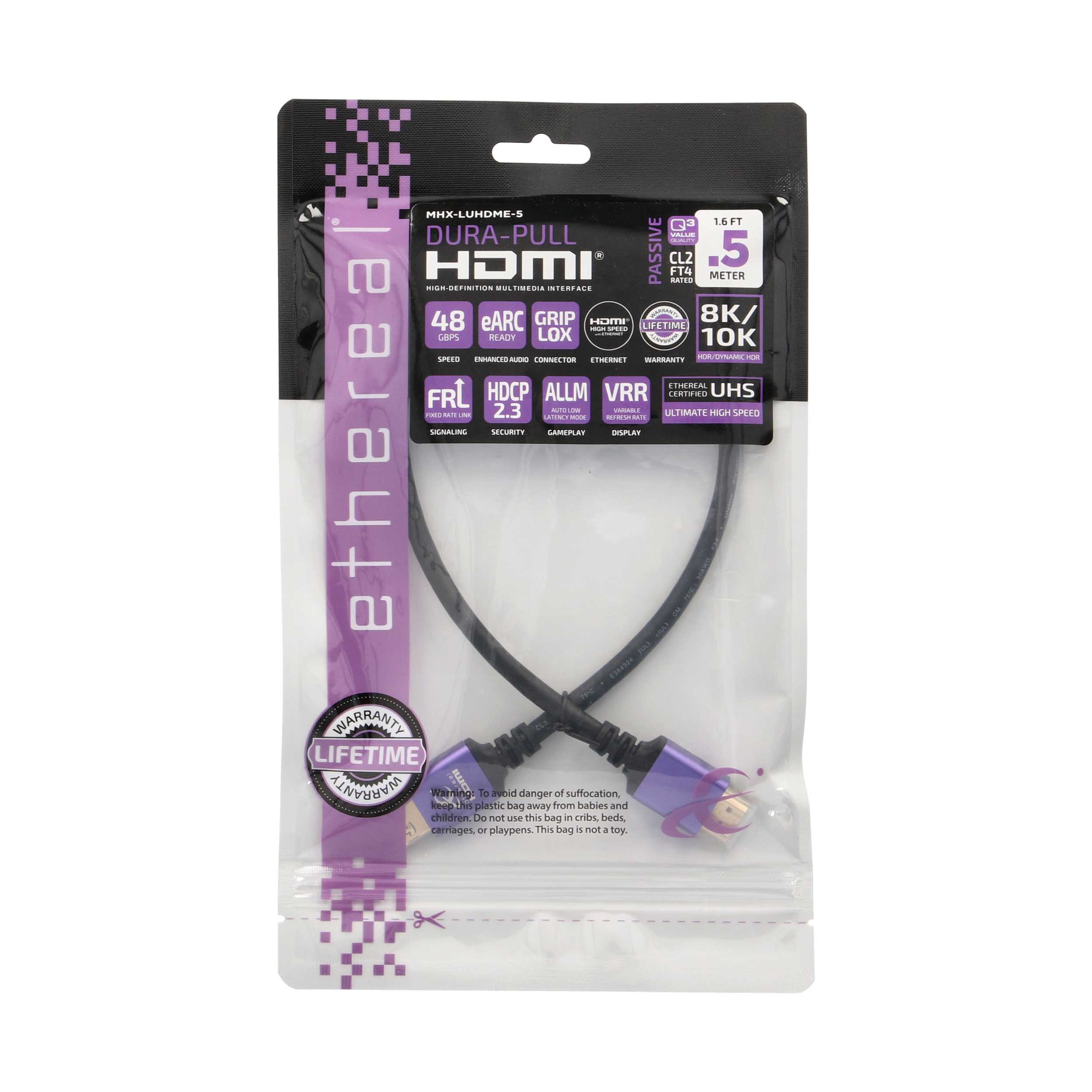 .5M HDMI CABLE GL 48G 30AWG