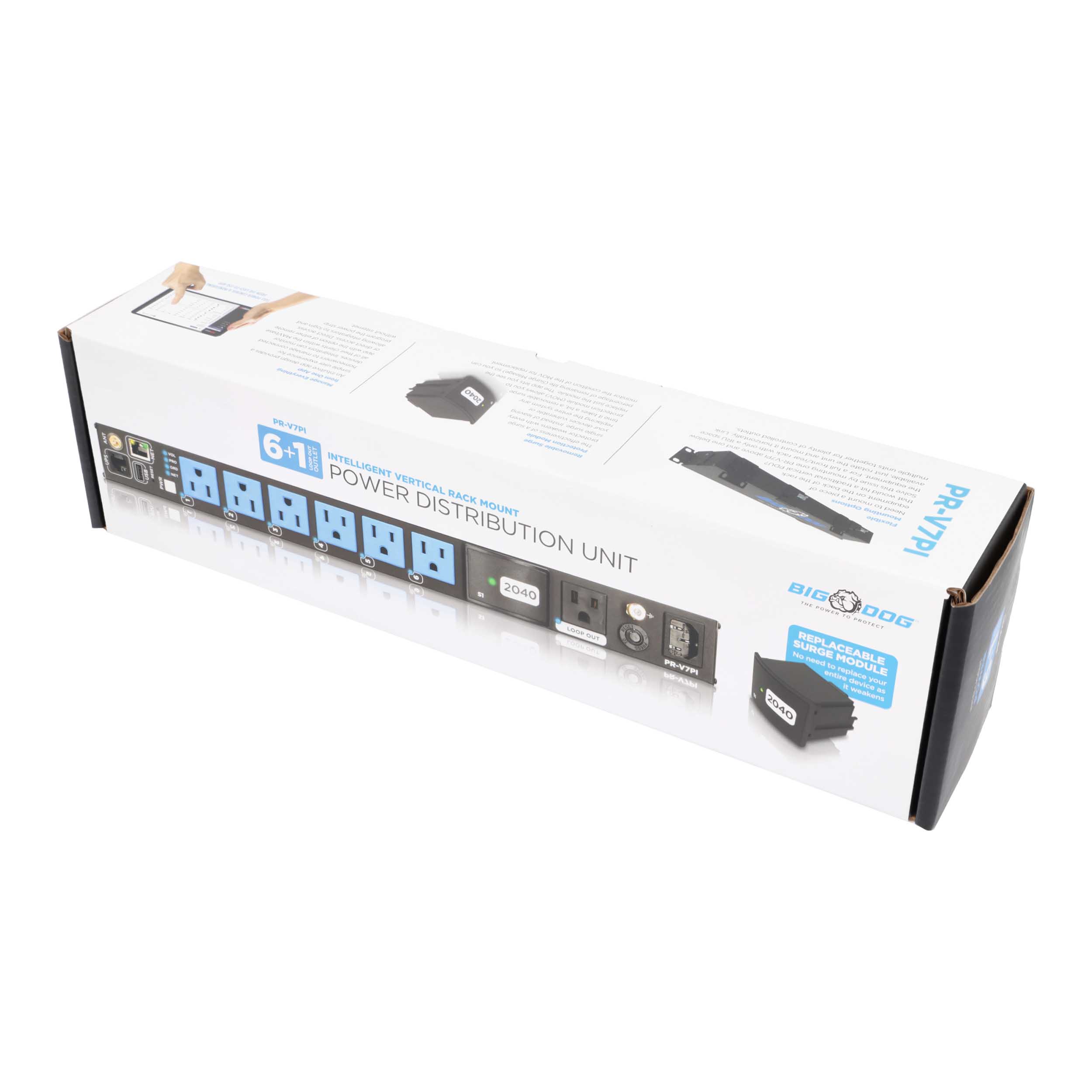 7-OUTLET VERTICAL SMART POWER DISTRIBUTION UNIT WITH SELF-HEALING