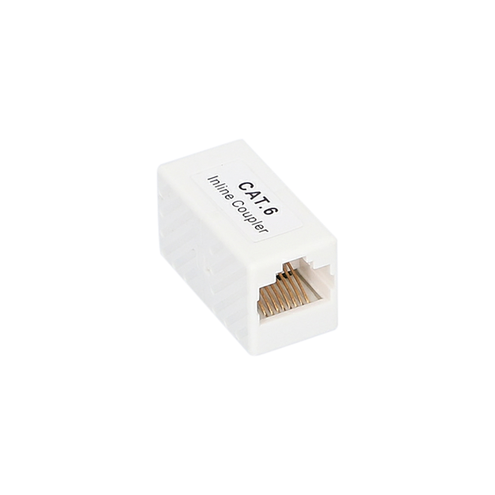 CAT6 ETHERNET INLINE COUPLER, WHITE