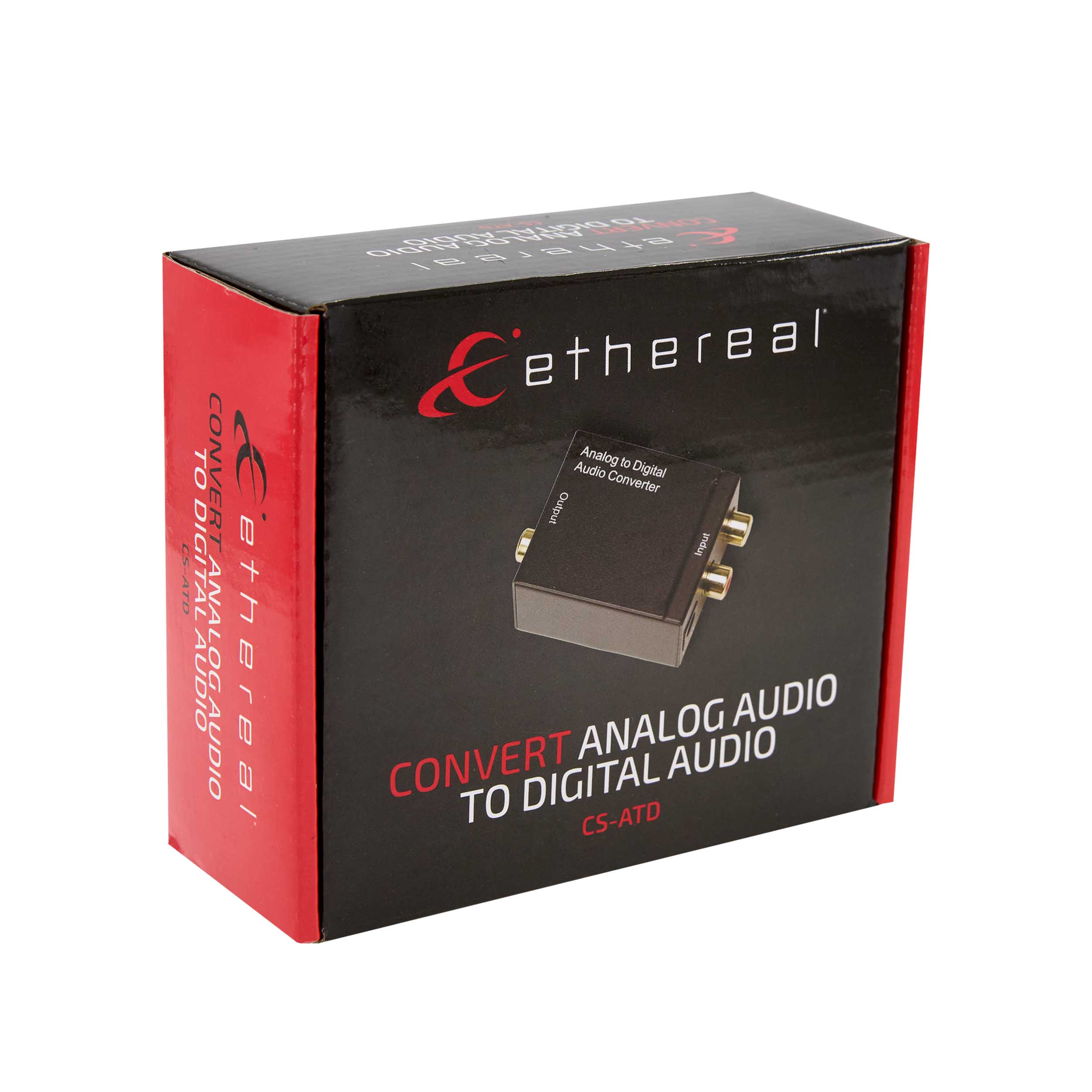 ANALOG TO DIGITAL AUDIO CONVERTER, RCA INPUT, OPTICAL & COAX OUTPUTS