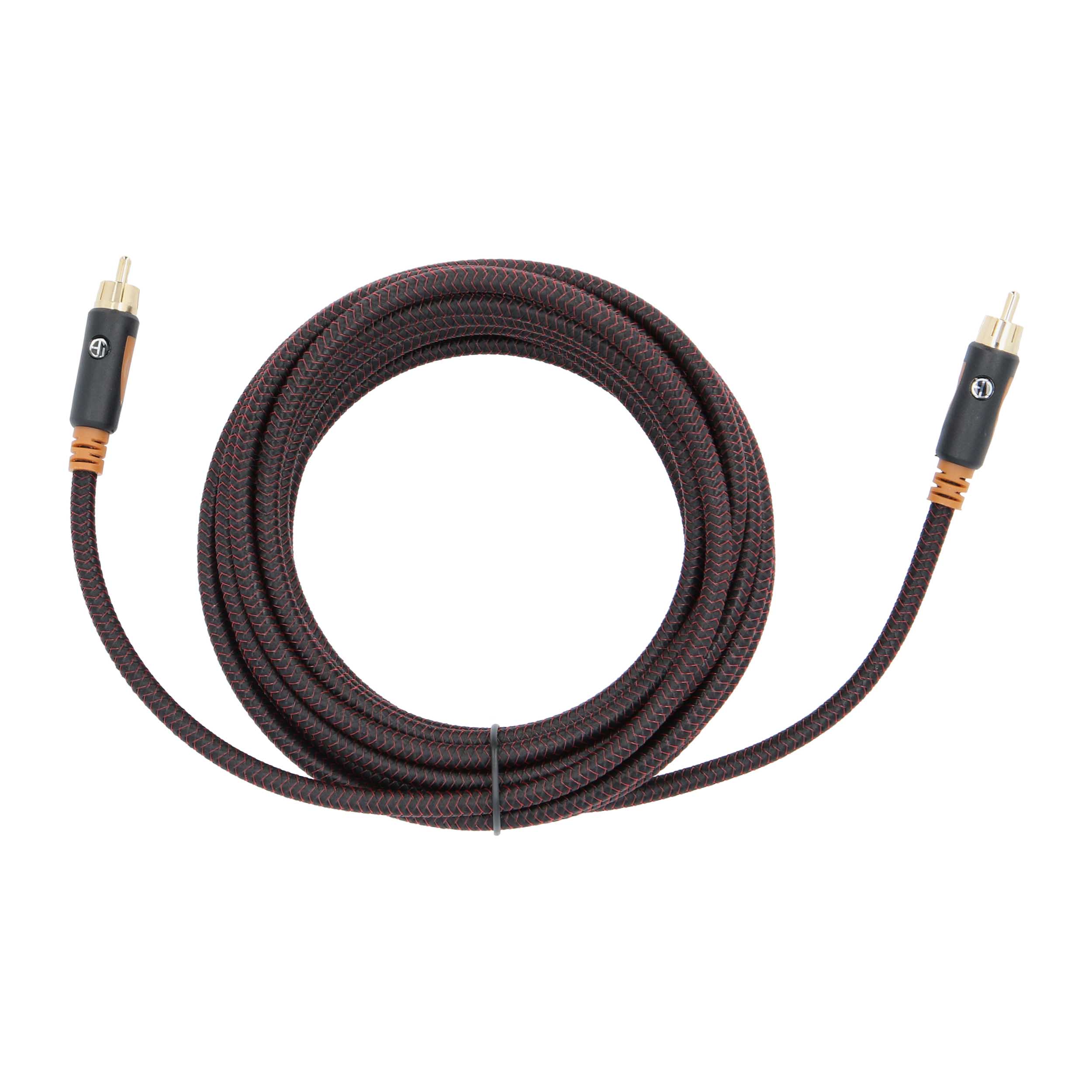 19FT BLACK SERIES SUBWOOFER AUDIO CABLE BRAIDED JACKET
