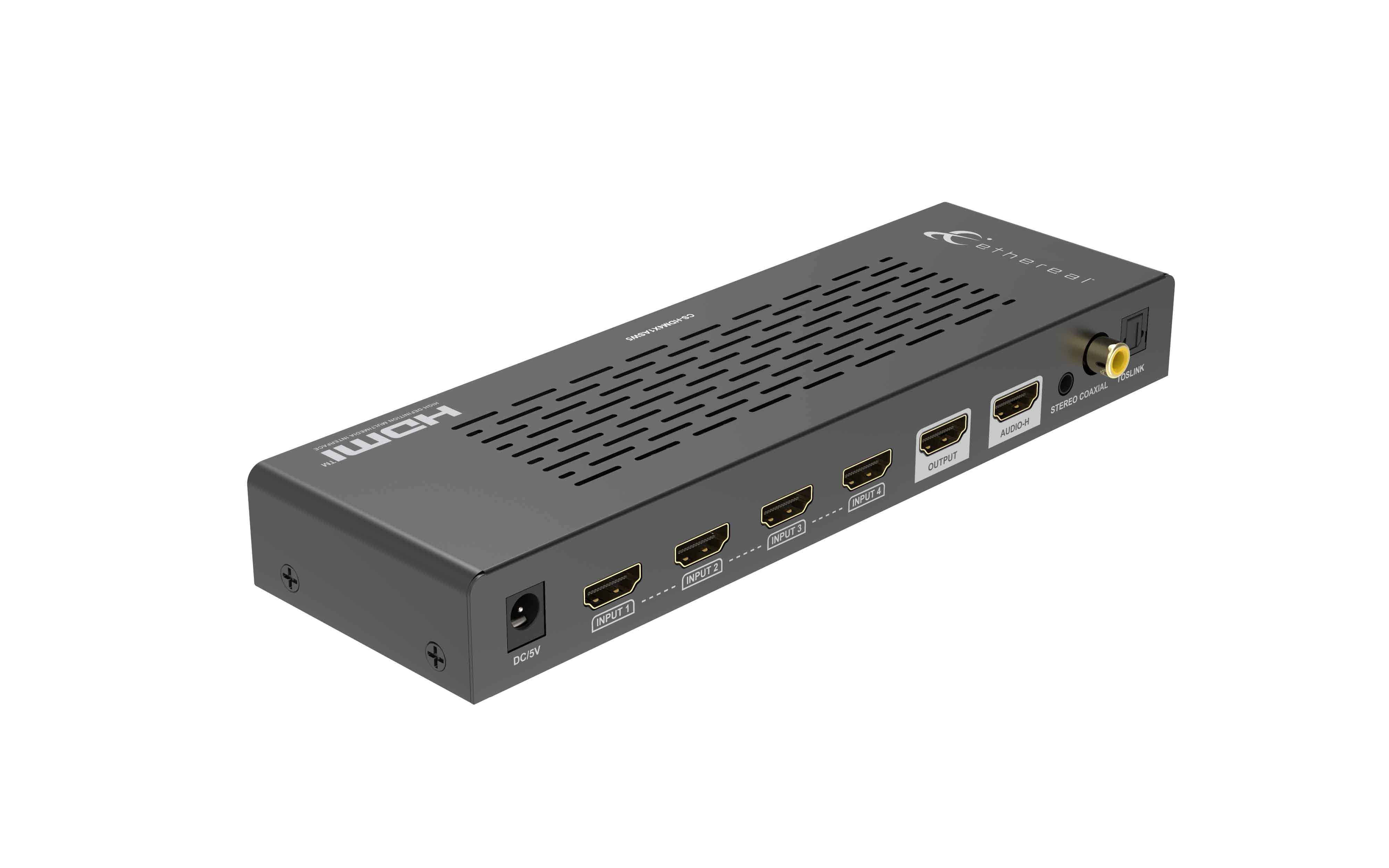 4-INPUT 1-OUTPUT HDMI 2.0 HDCP 2.2 SWITCH, ARC, IR, 18 GBPS